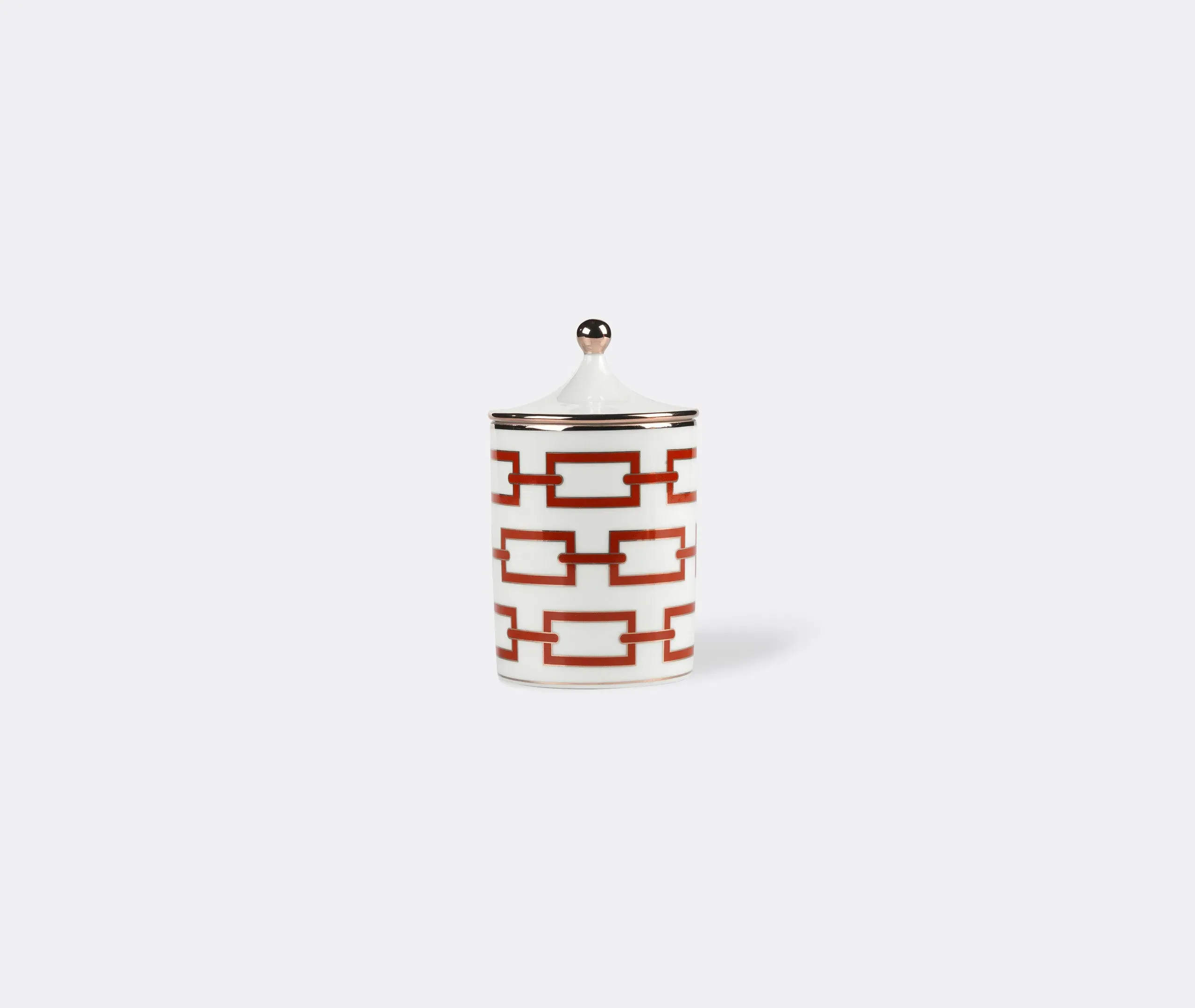 Scented Candle with Chain Design - Red, Porcelain image