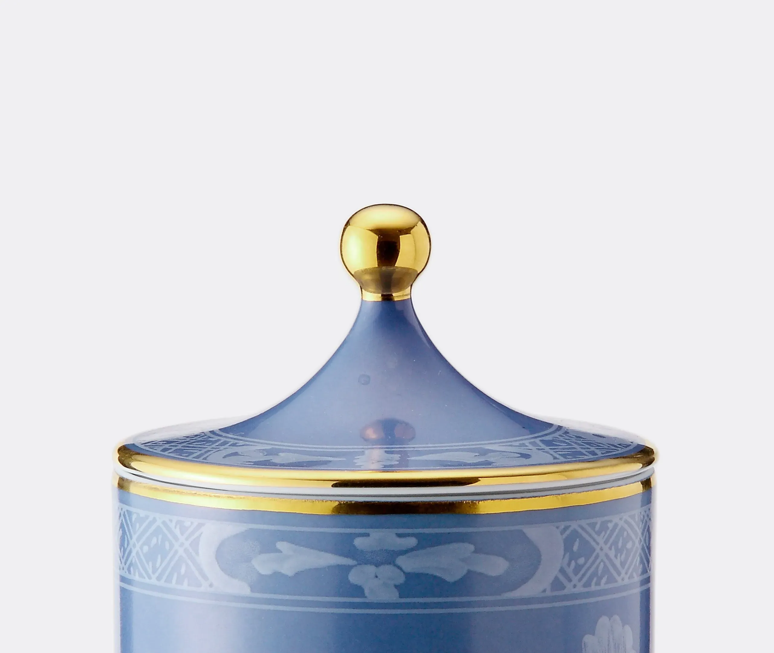 Scented Candle with Holder - Periwinkle, Porcelain
