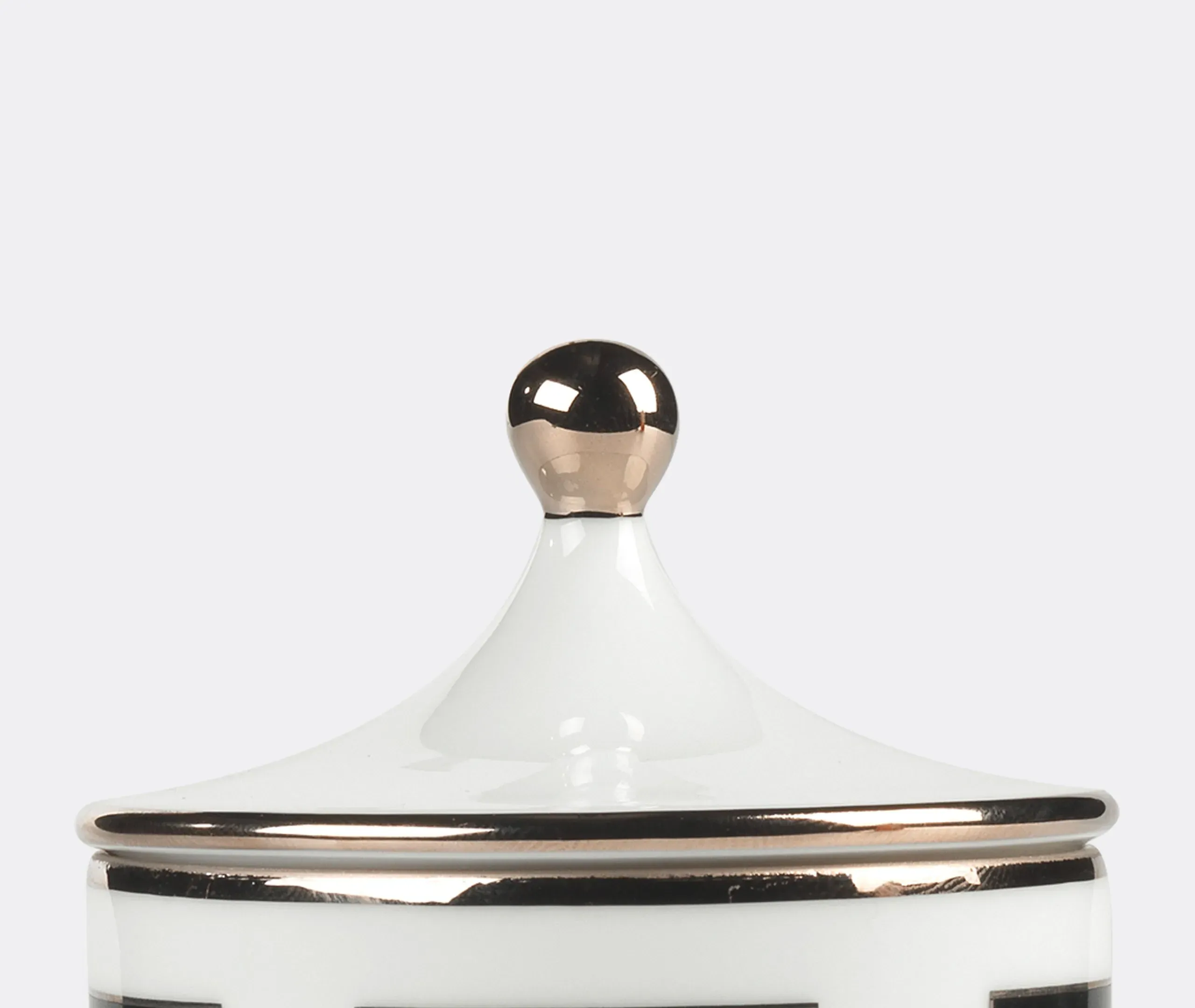 Scented Candle with Porcelain Vessel - Black
