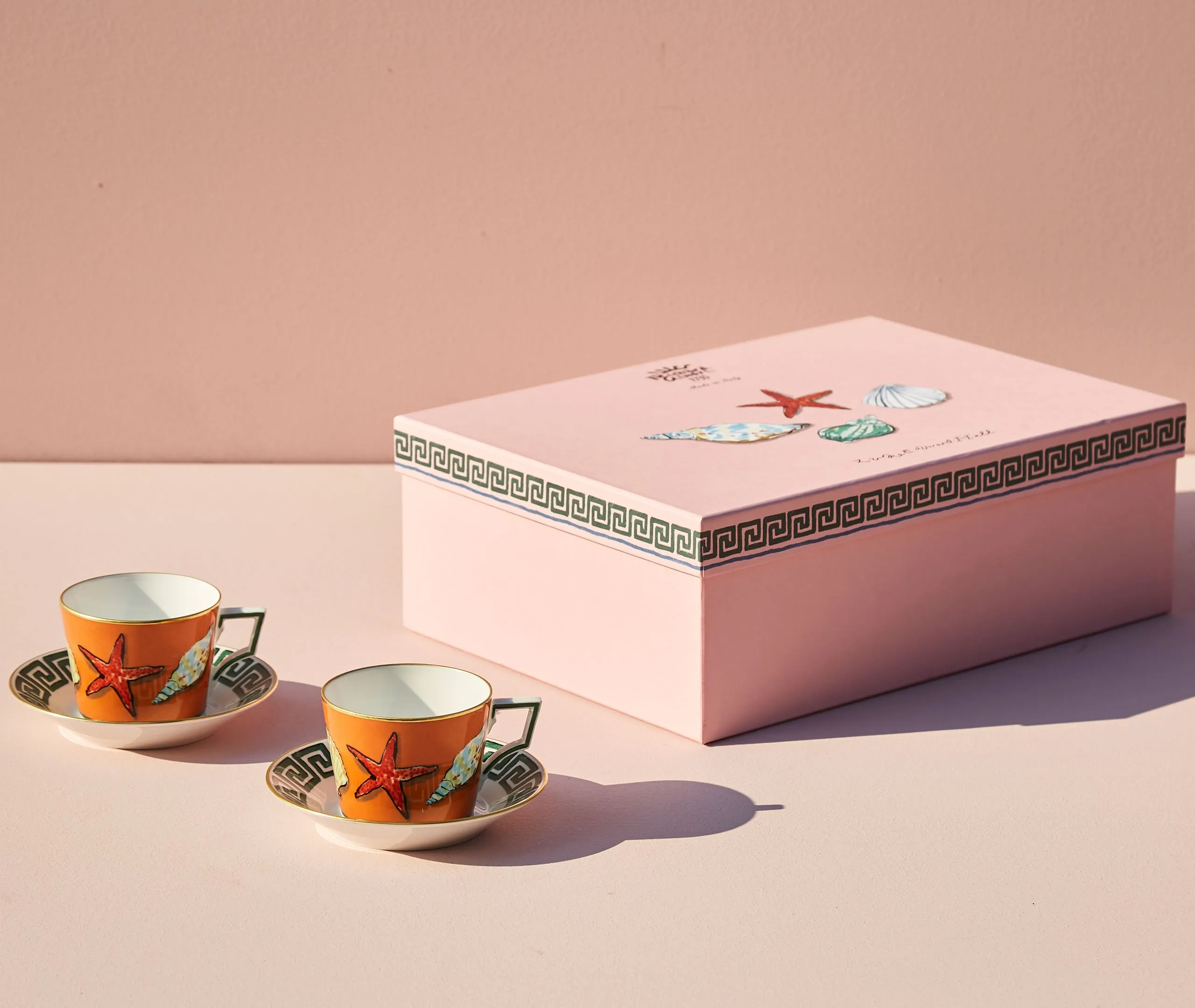 Tea Cup and Saucer Set - Multicolor, Porcelain