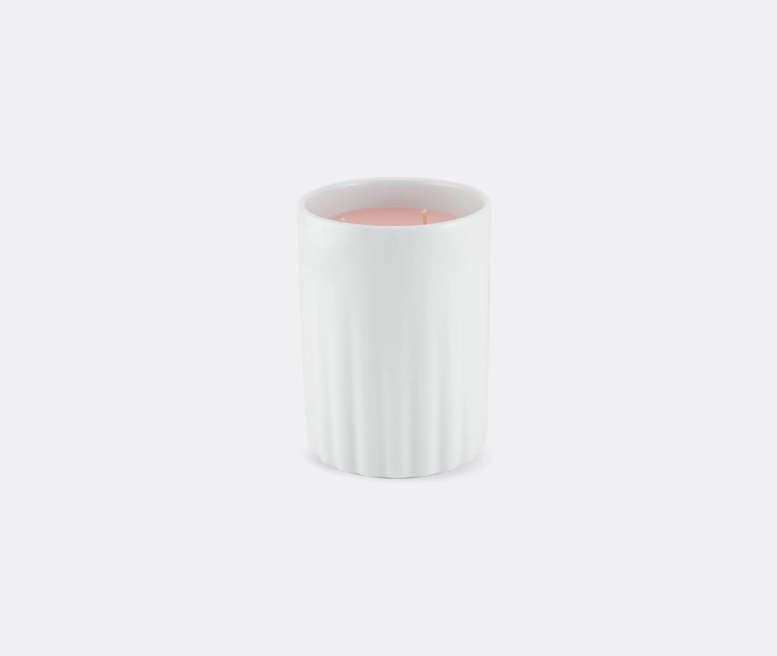 The Lady Large Vase Candle Flamingo - White, Porcelain