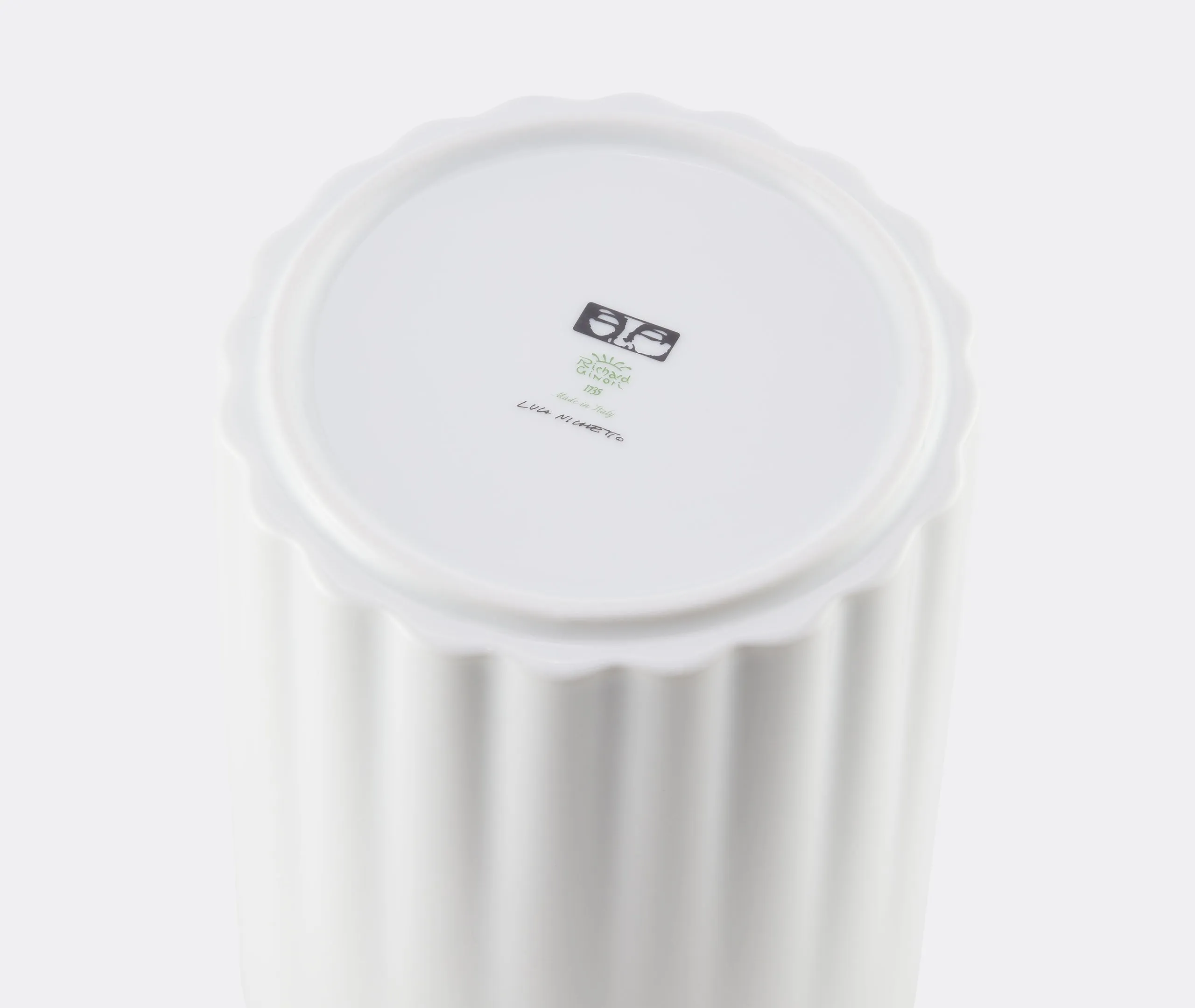 The Lady Large Vase Candle Flamingo - White, Porcelain