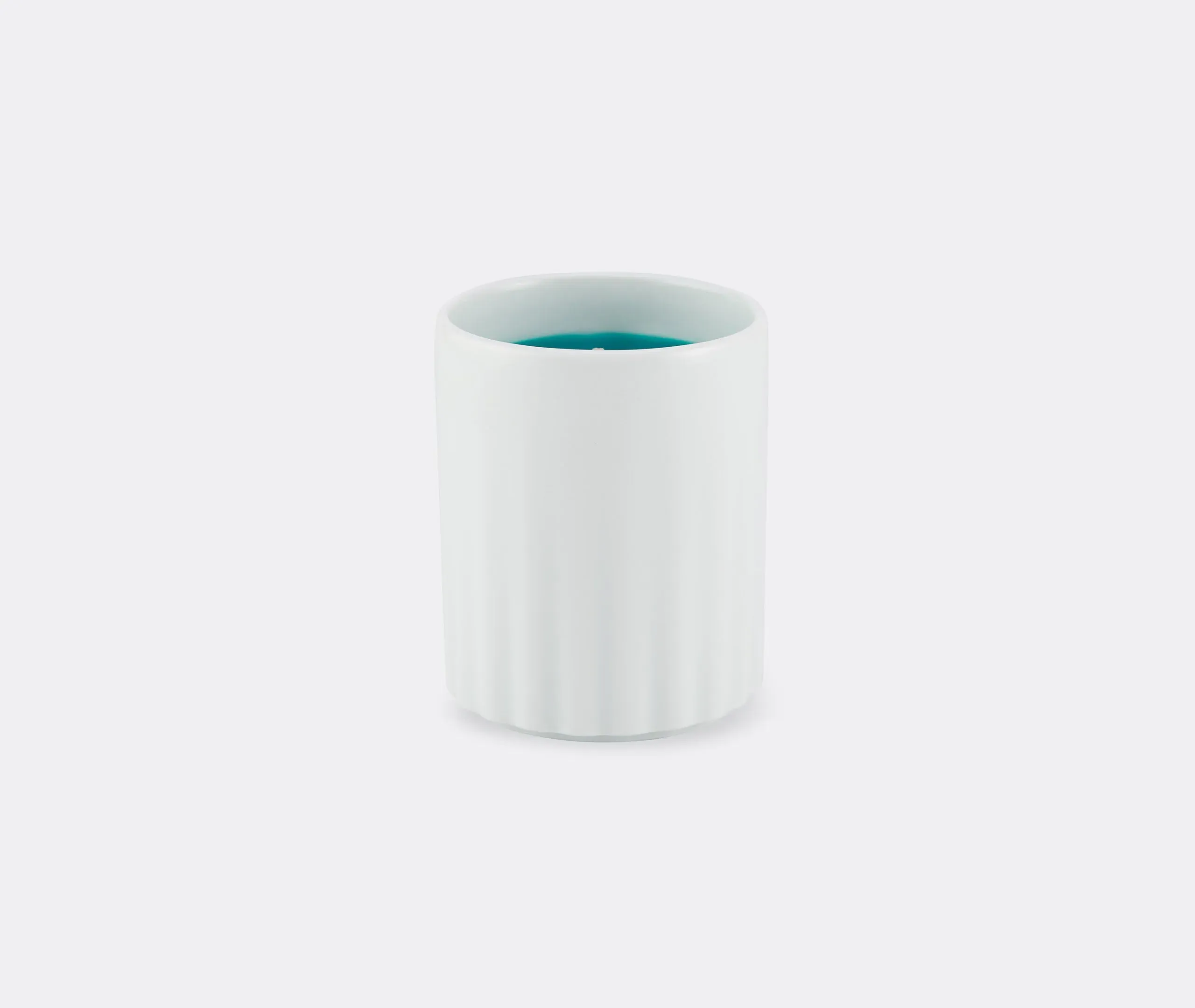 Vase Candle with Carved Figure - White, Porcelain