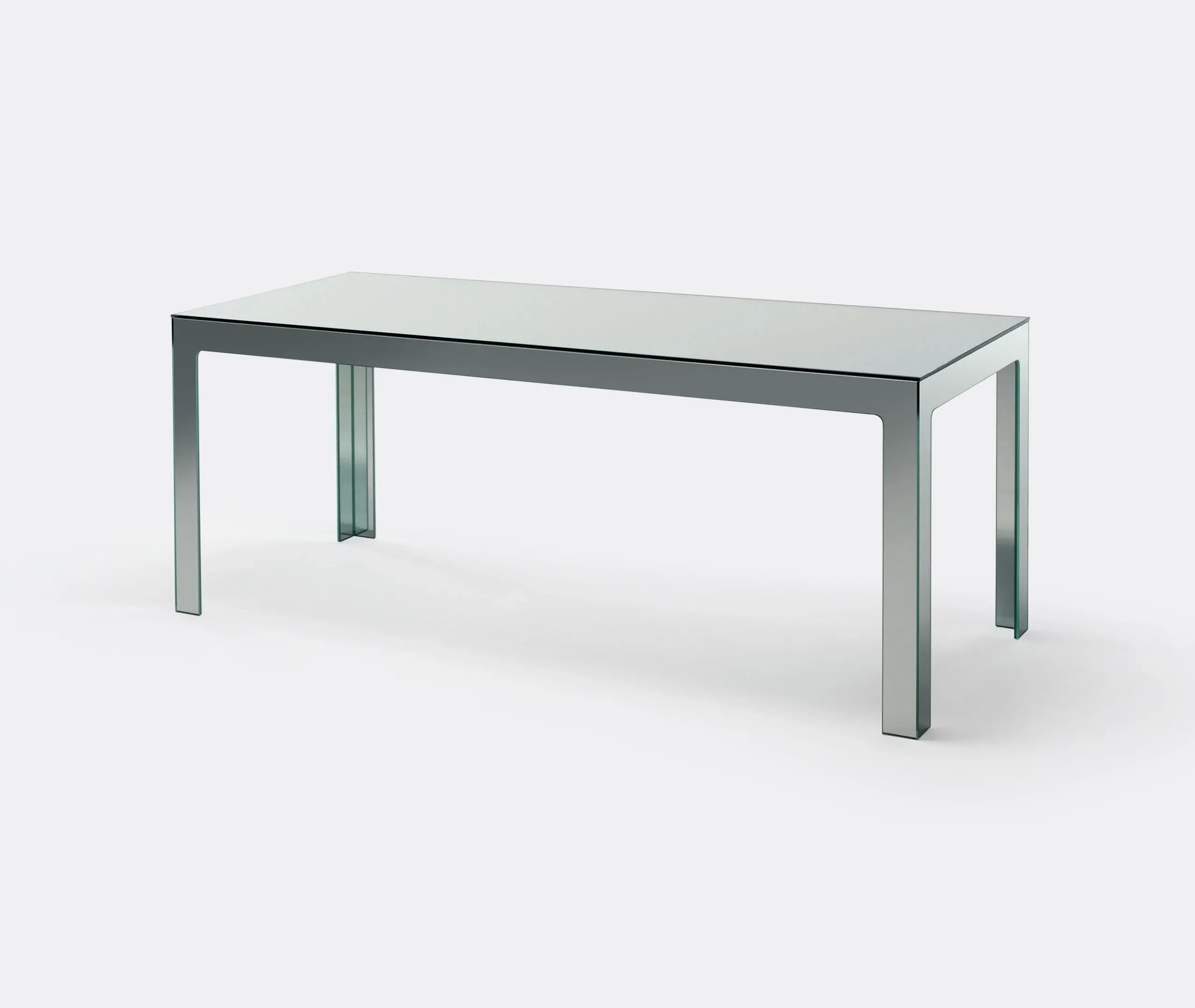 Low Coffee Table - Mirror, Glass