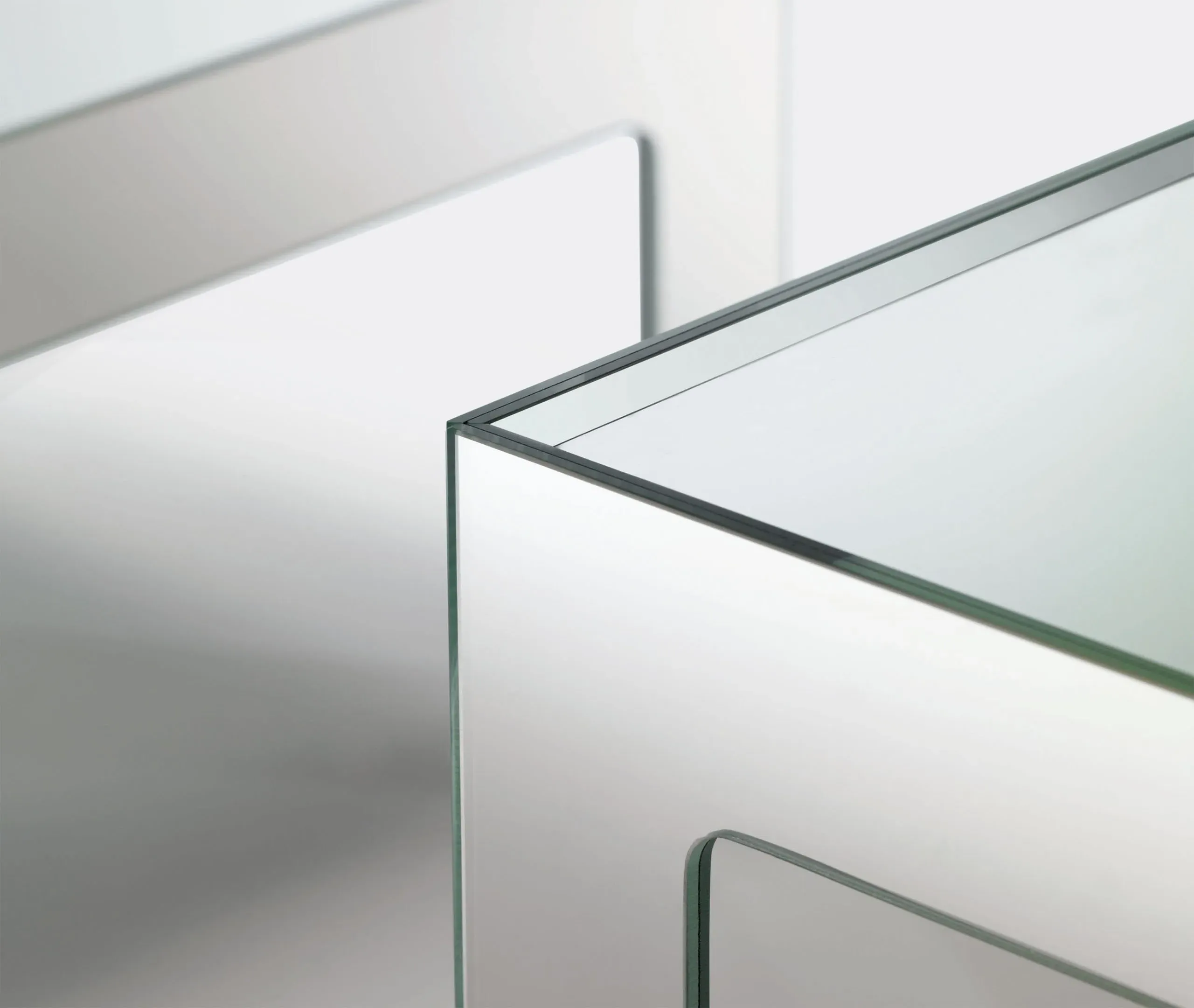 Prism Mirror Table - Mirror, Glass