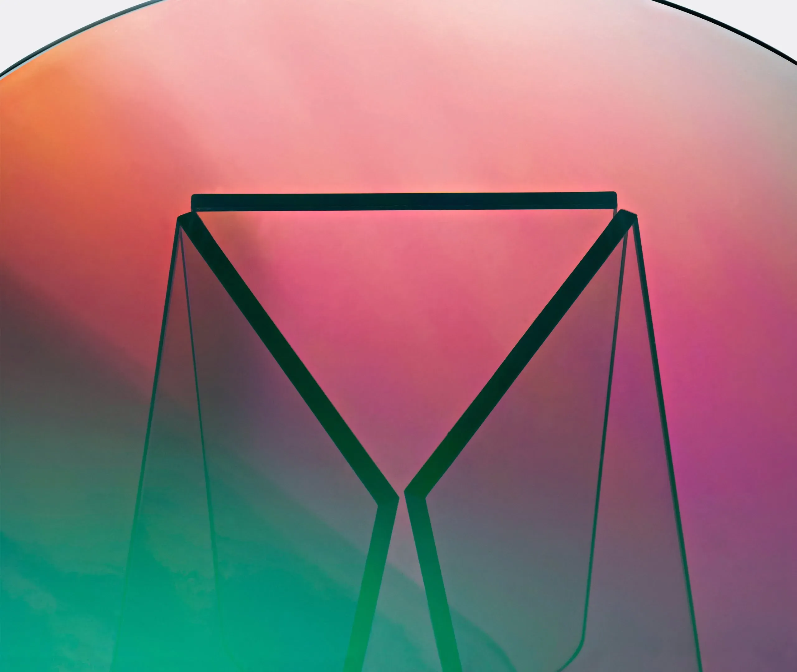Shimmer 1 Console Table - Iridescent, Glass