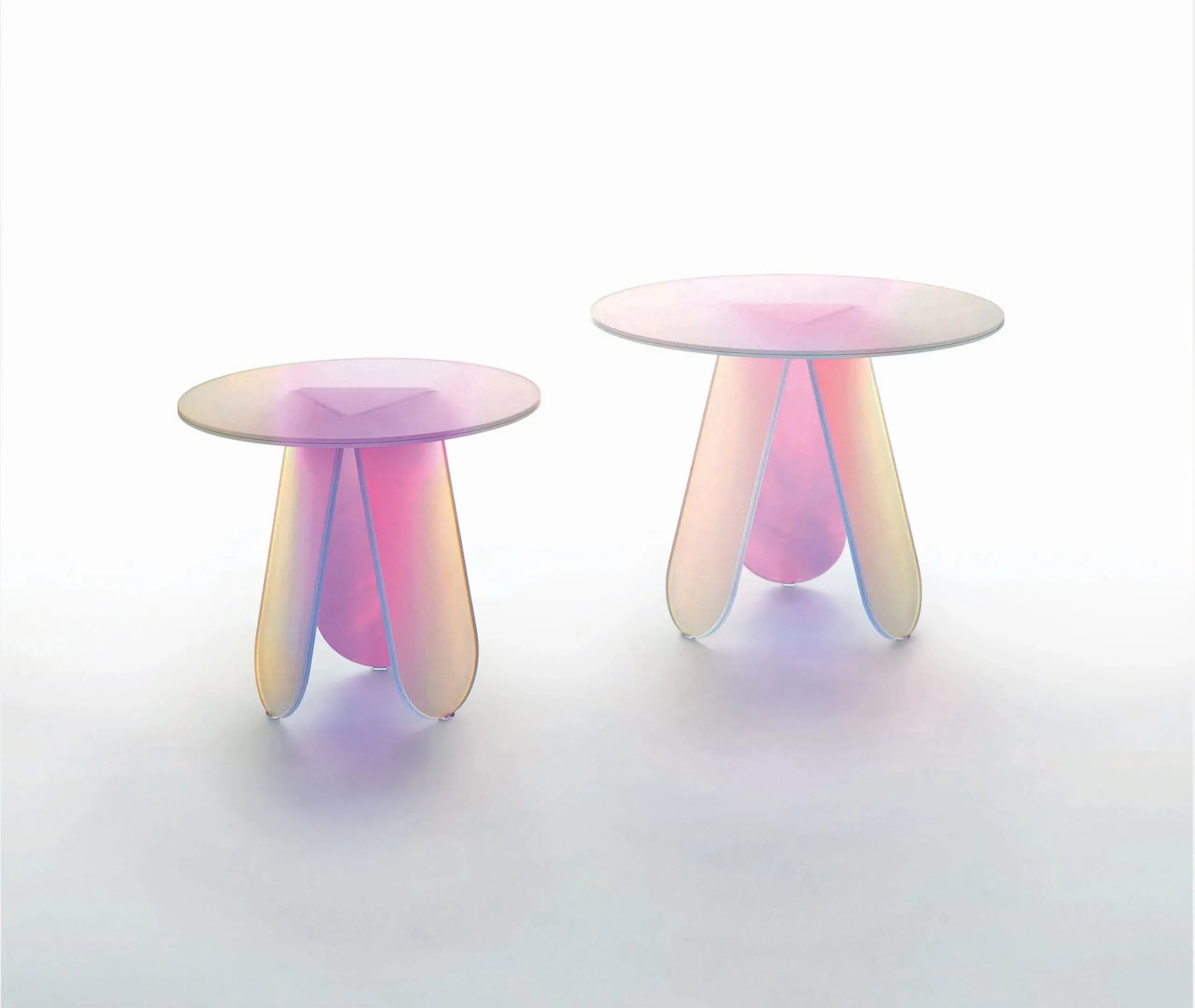 Shimmer 1 Table - Iridescent, Glass