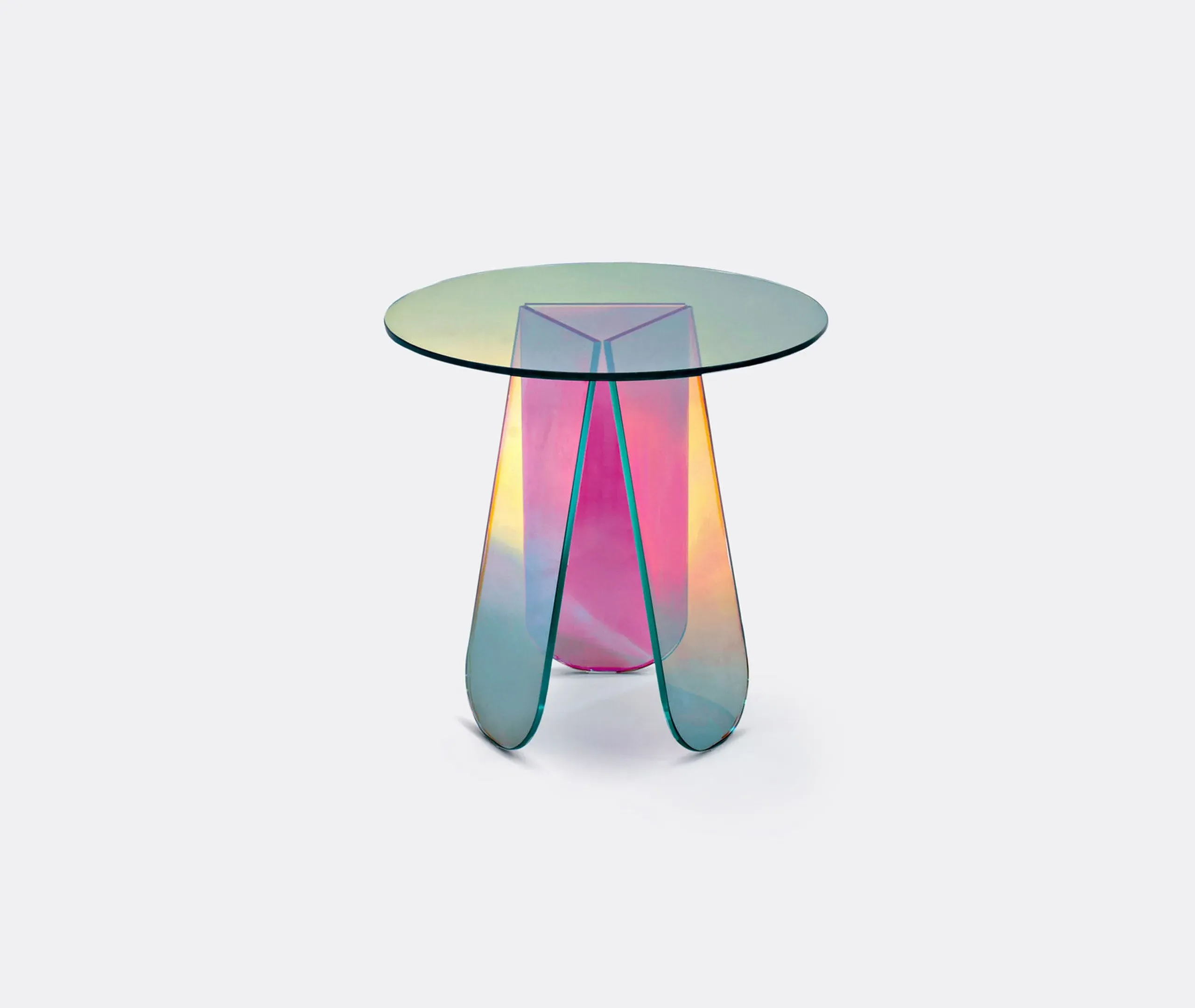 Shimmer 2 Console Table - Iridescent, Glass