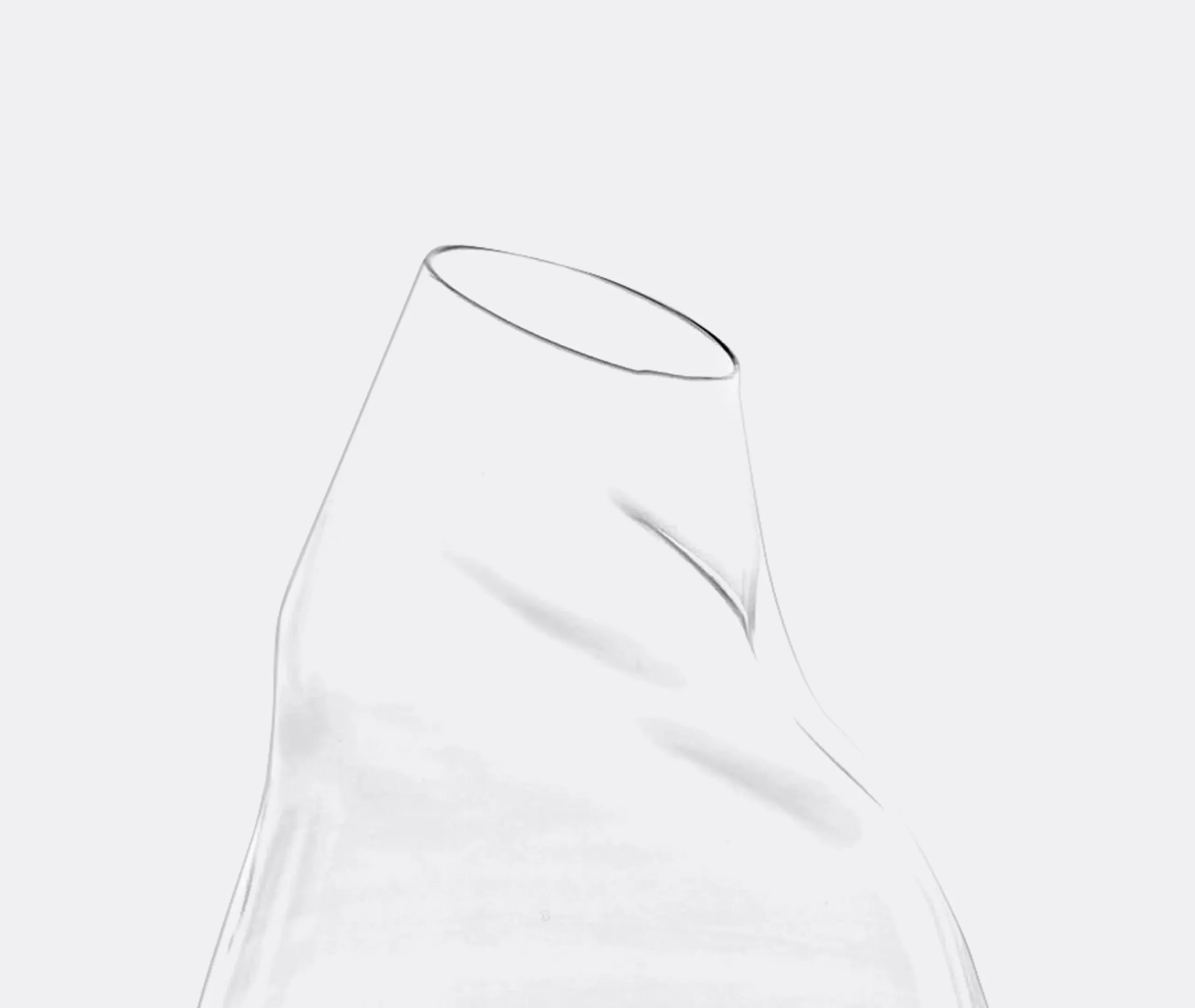 Transformer 2 Vase - Transparent, Borosilicate Glass