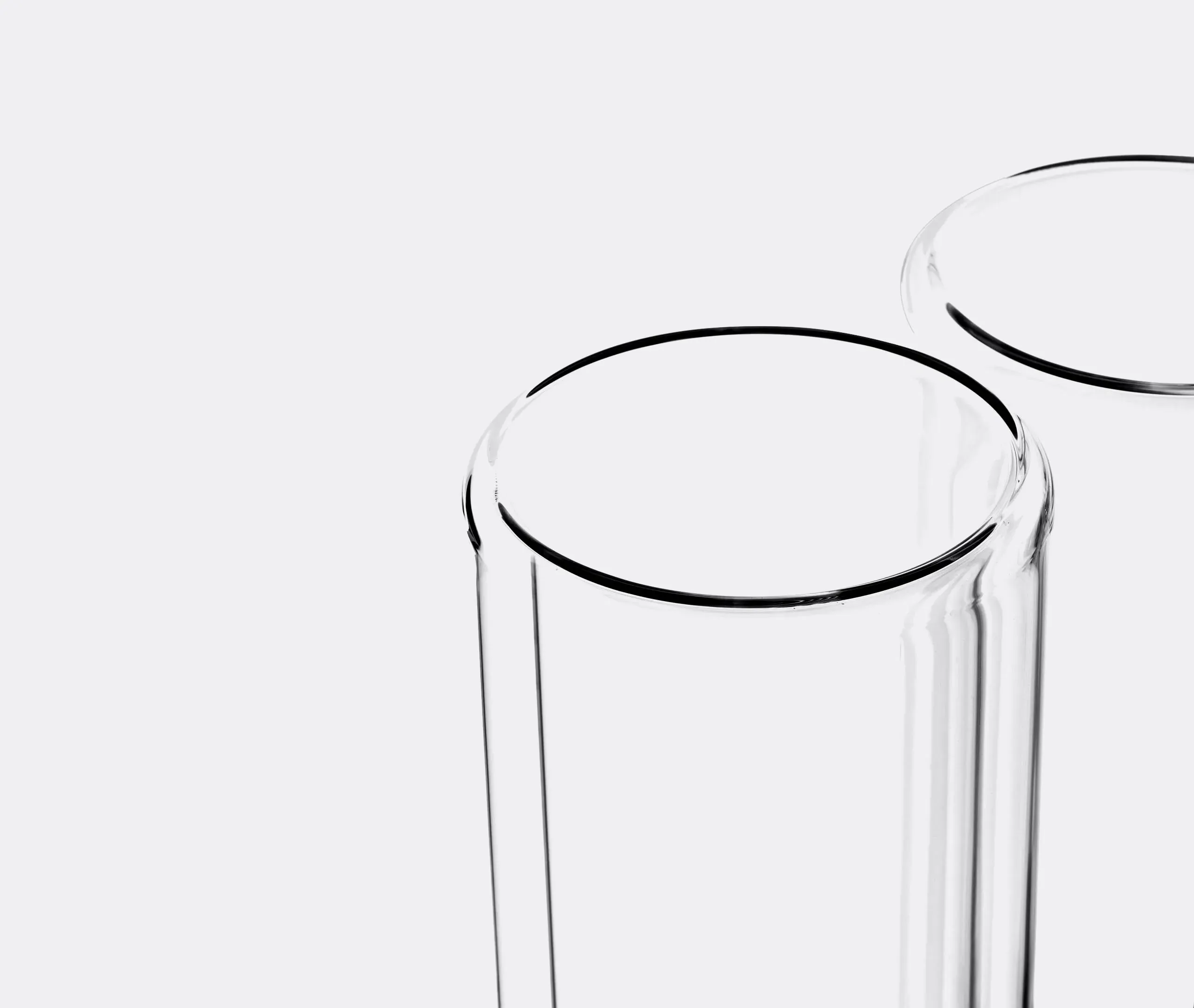 Tutube 2 Vase - Transparent, Glass