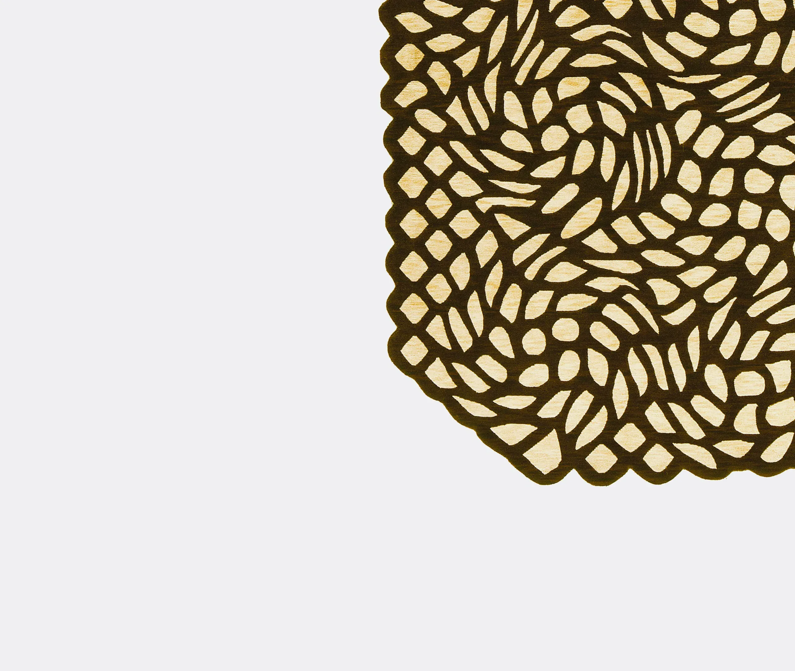 December Free Shape Rug - Brown alternate view