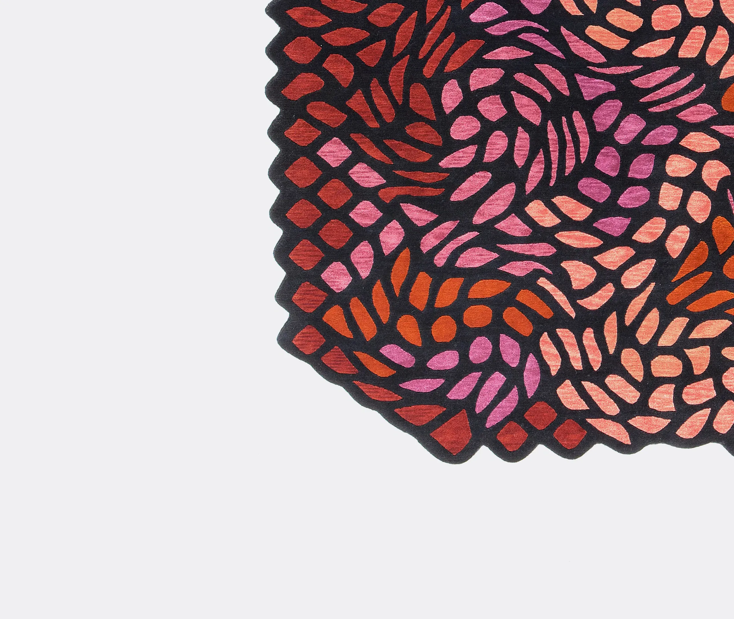 Golran September Free Shape Rug - Red alternate view