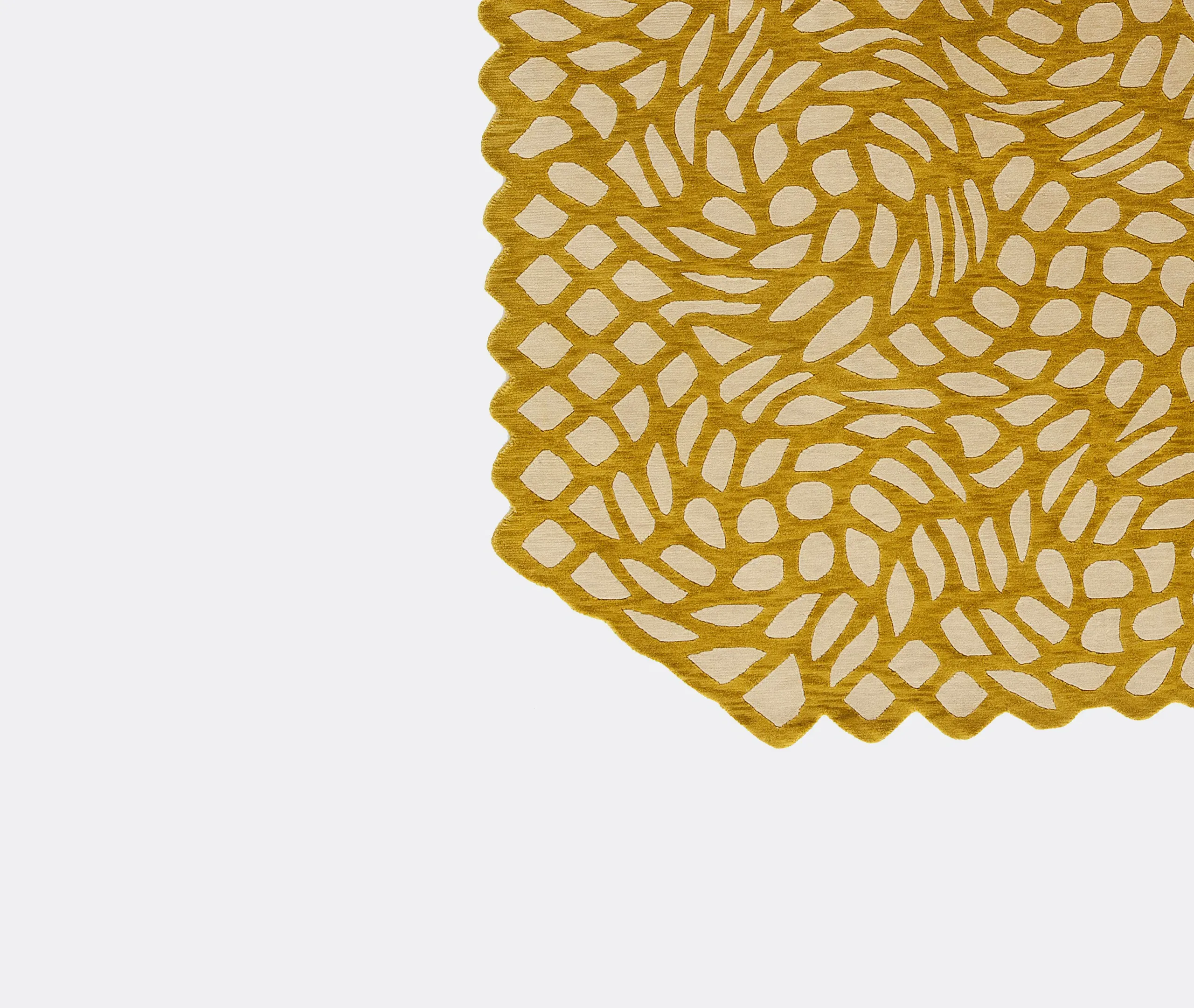 June Free Shape Free-Form Rug - Yellow alternate view