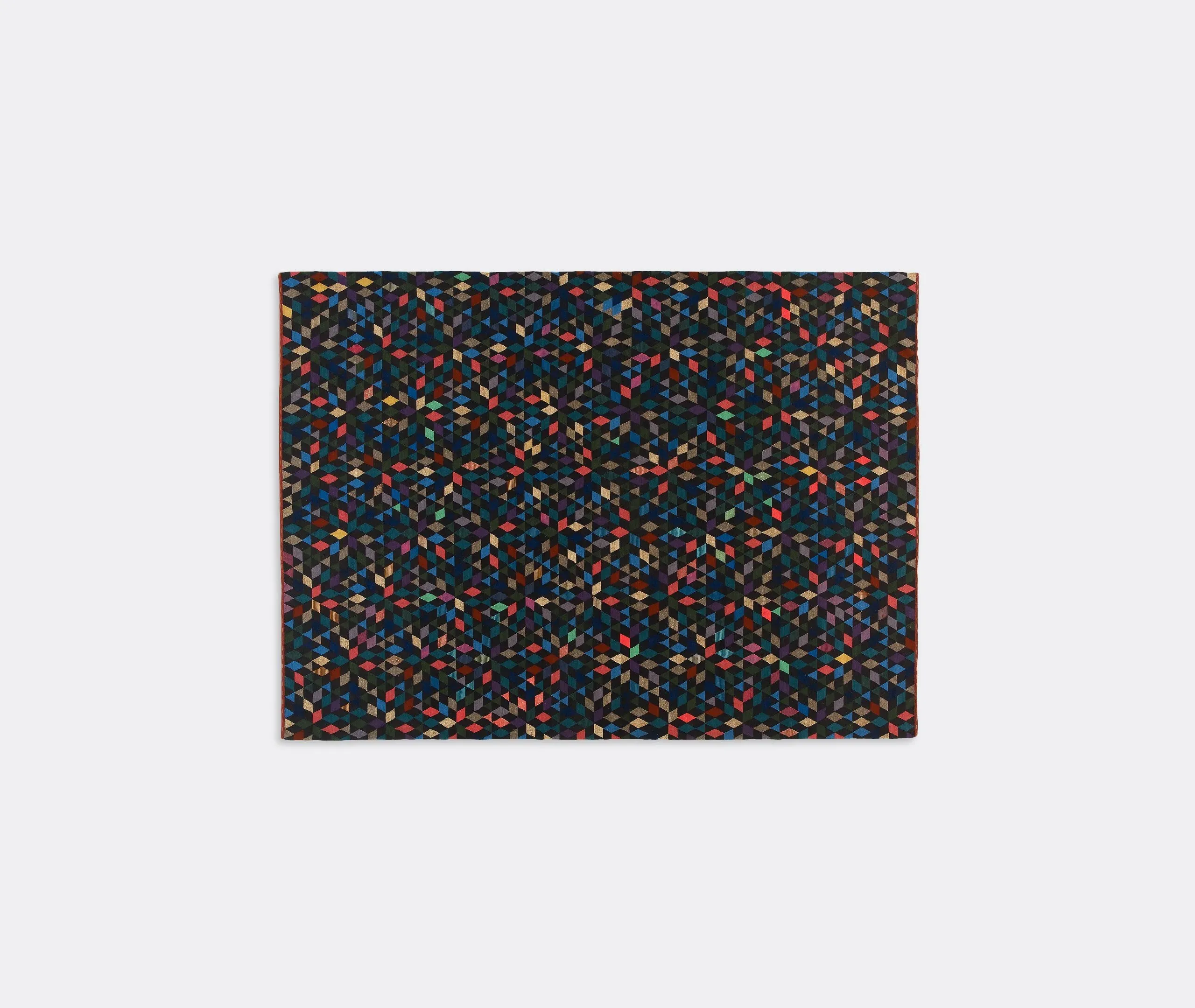 Large Diamond Carpet - Black, Wool & Silk
