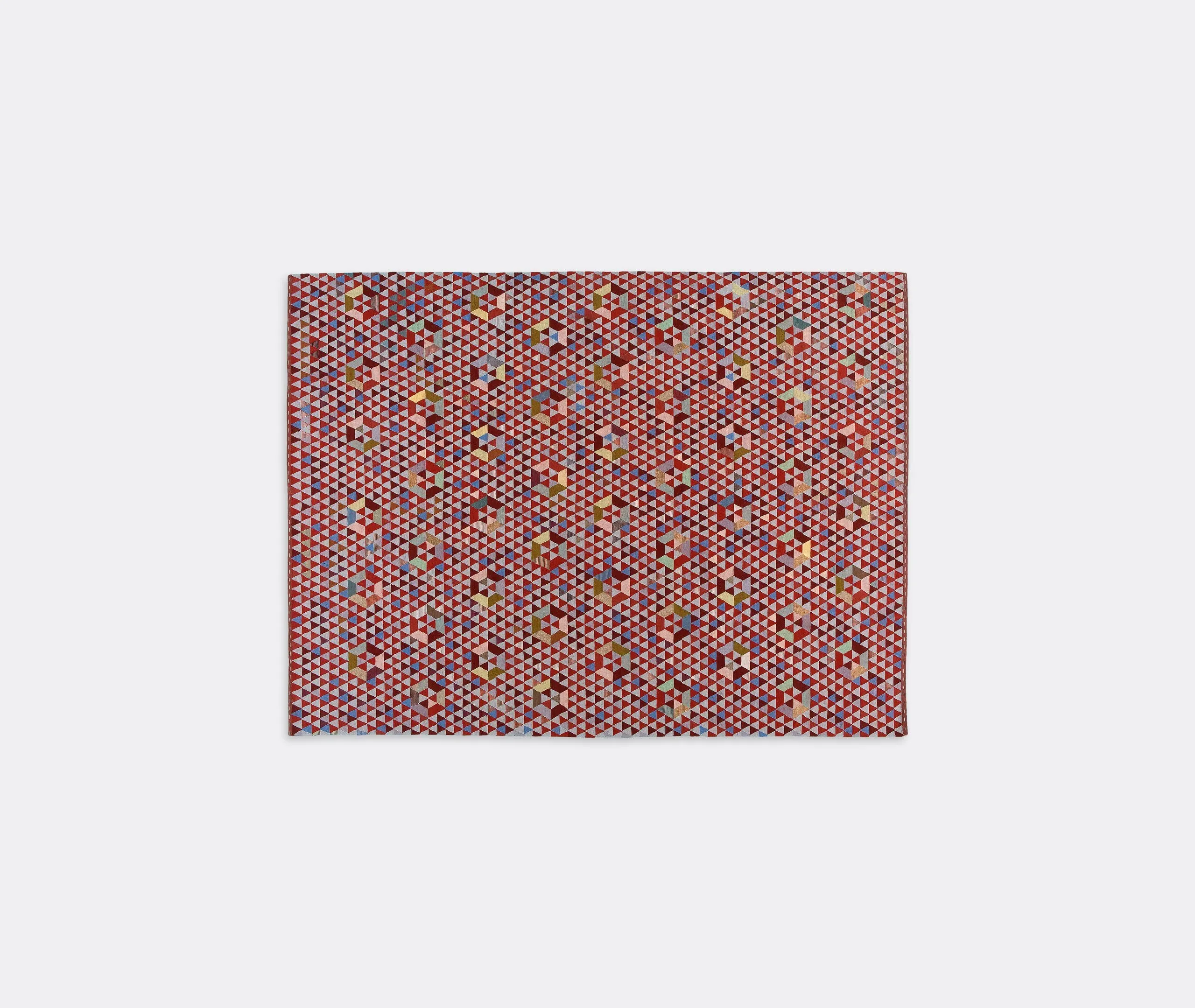 Large Trianglehex Carpet - Sweet Pink, Wool