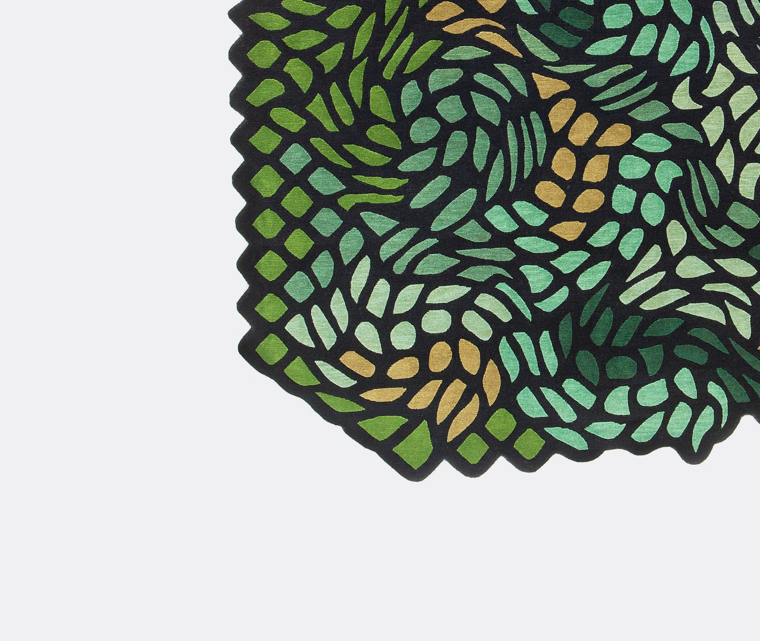 March Free Shape Rug - Green alternate view