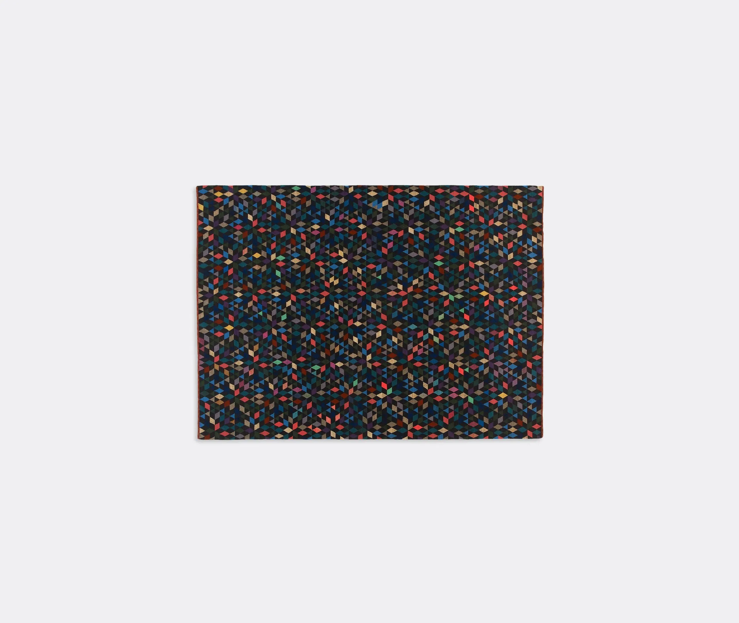 Medium Diamond Carpet - Black, Wool & Silk image