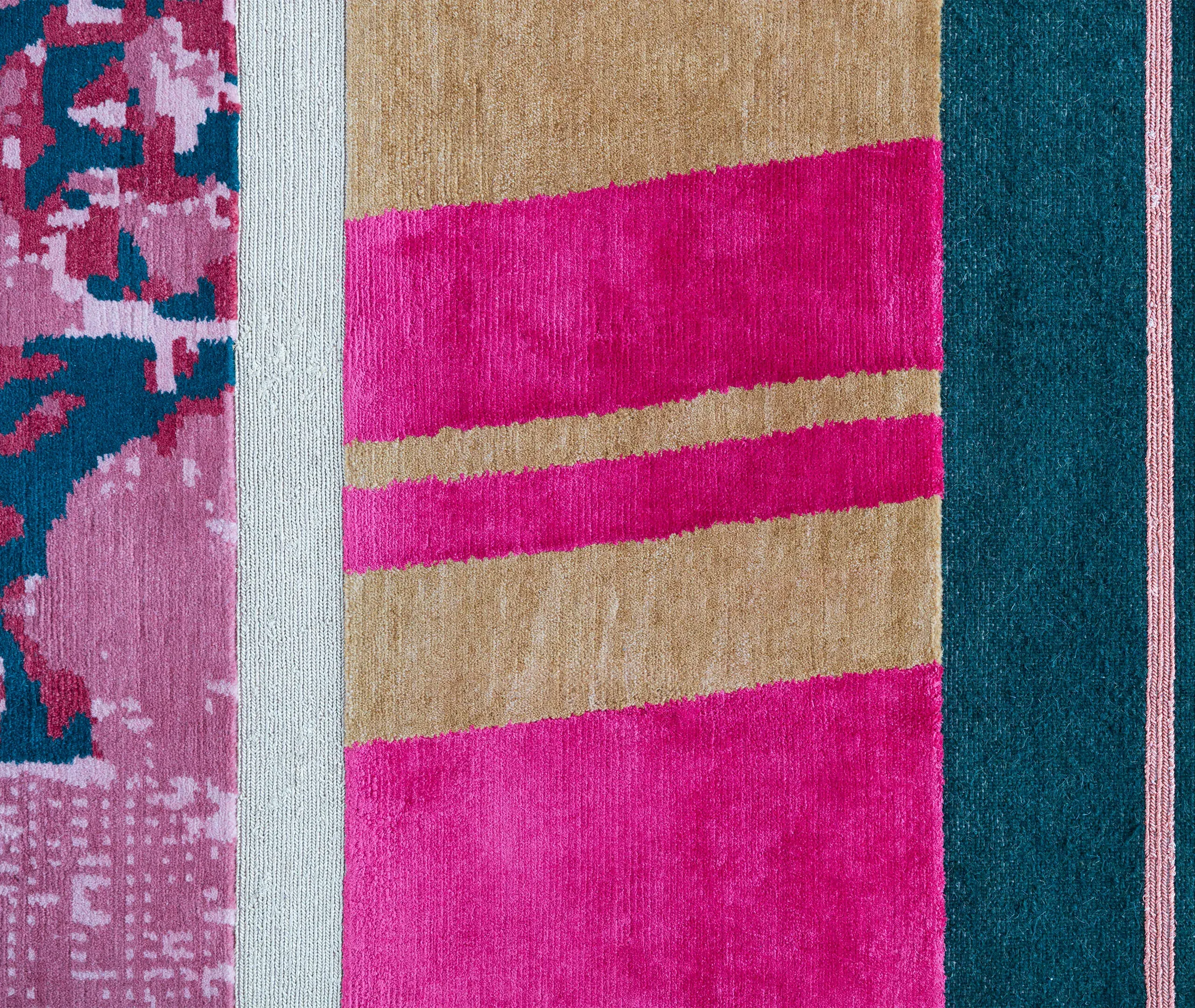 Paralleli B4 Rug - Various, Wool & Silk alternate view