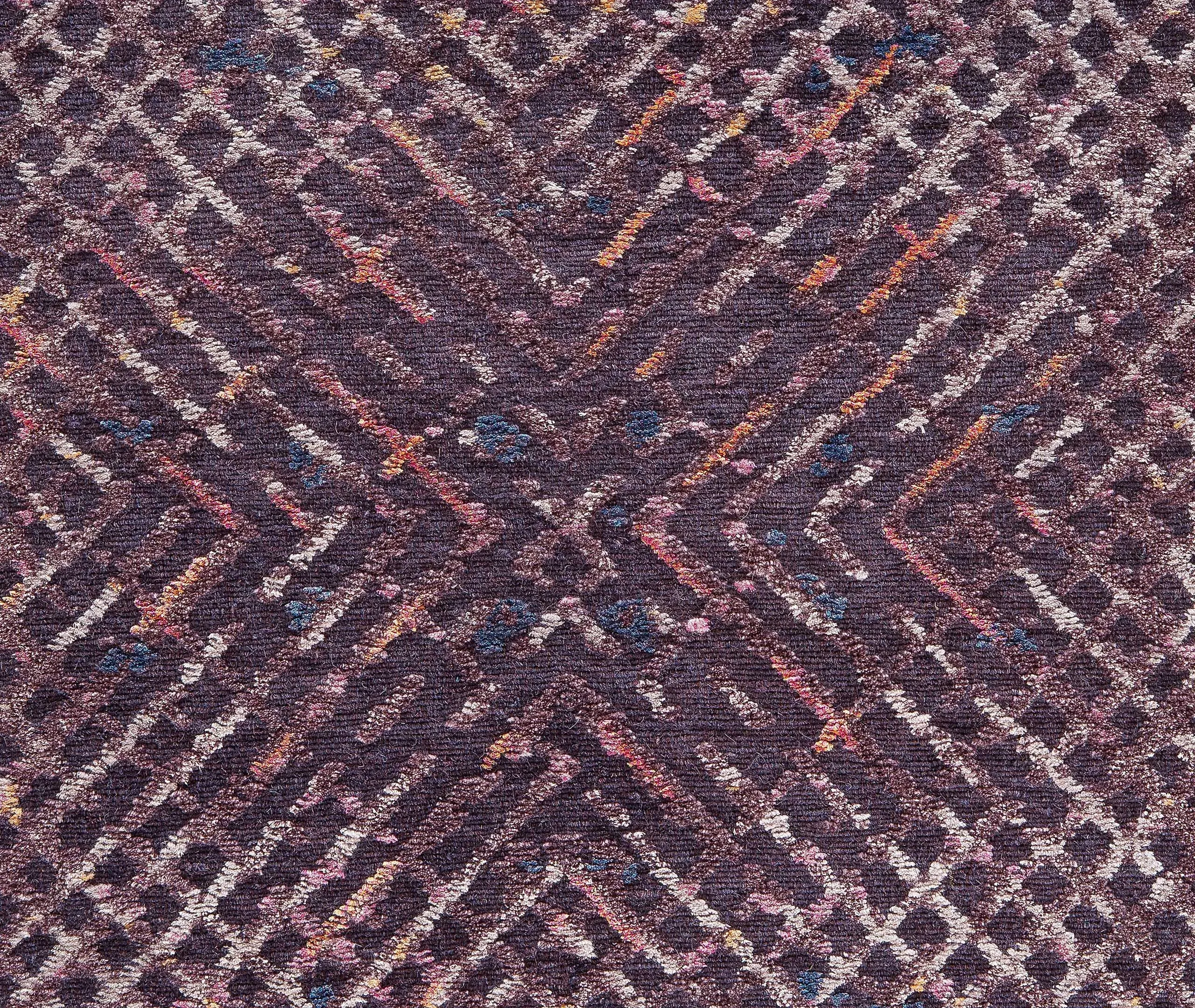 Tumulte Meteo Collection Rug - Purple, Wool & Silk alternate view