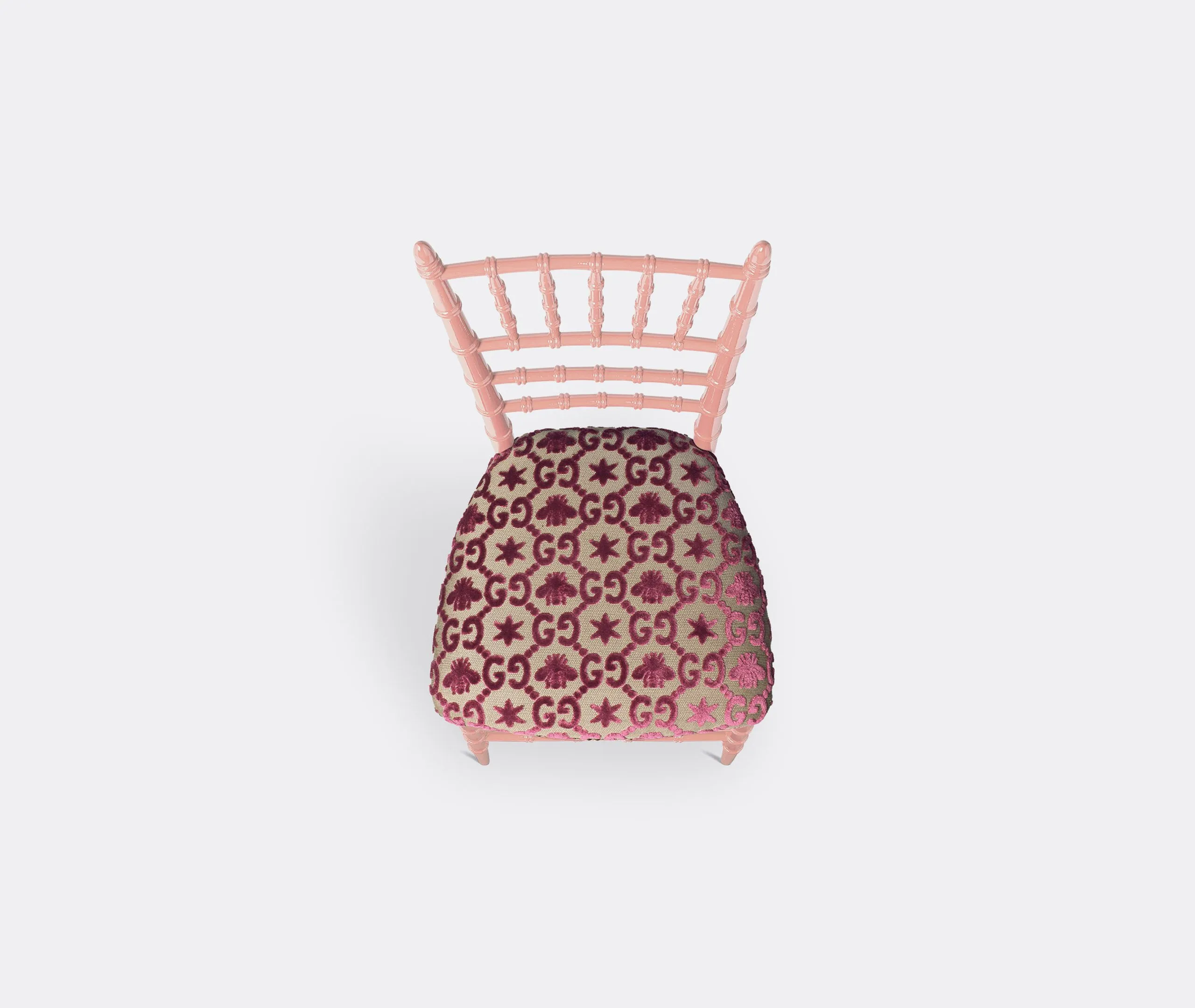 Accent Chair with Upholstery - Pink, Beech Wood