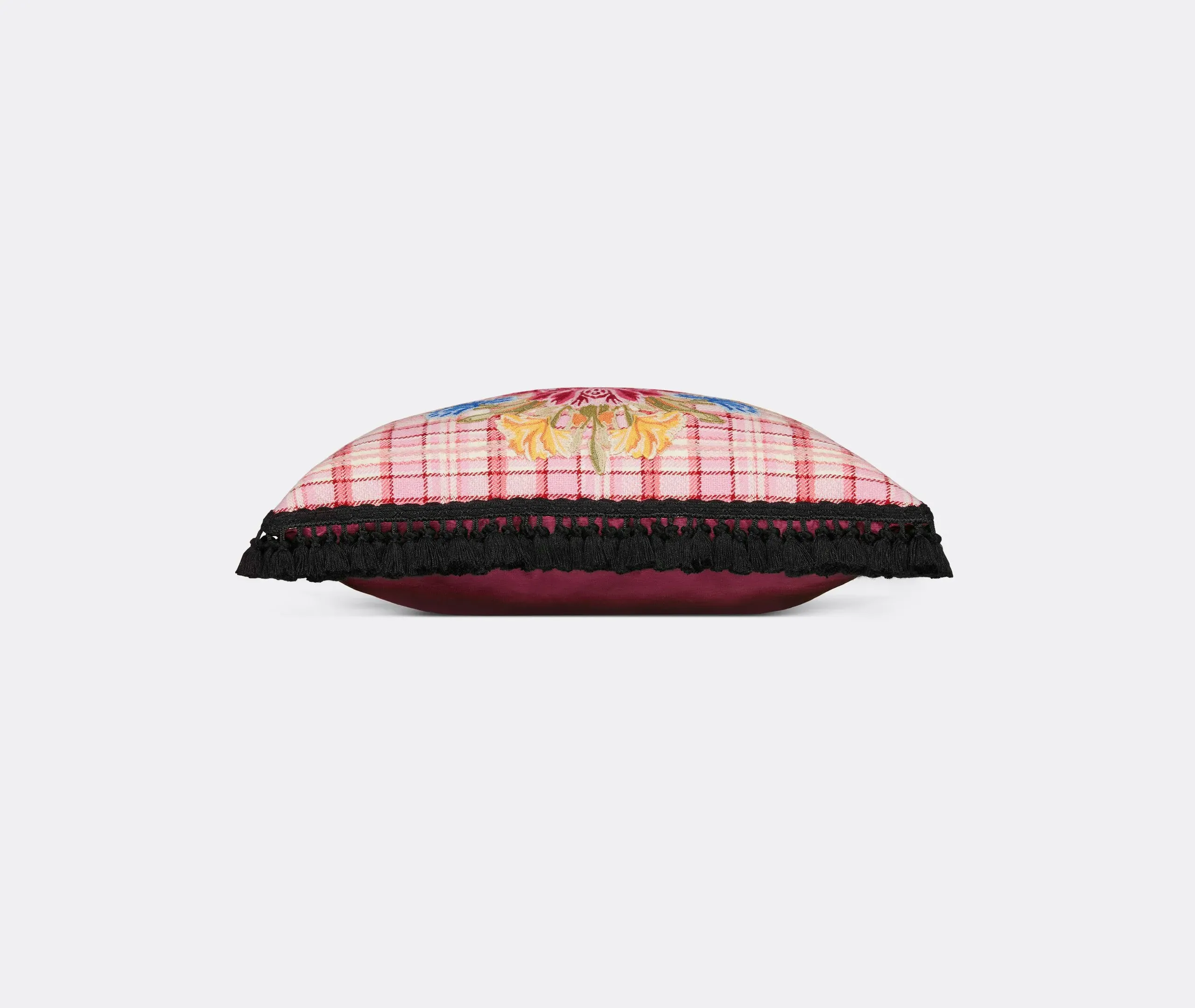 Bouquet Cushion with Tassel Trim - Multicolor