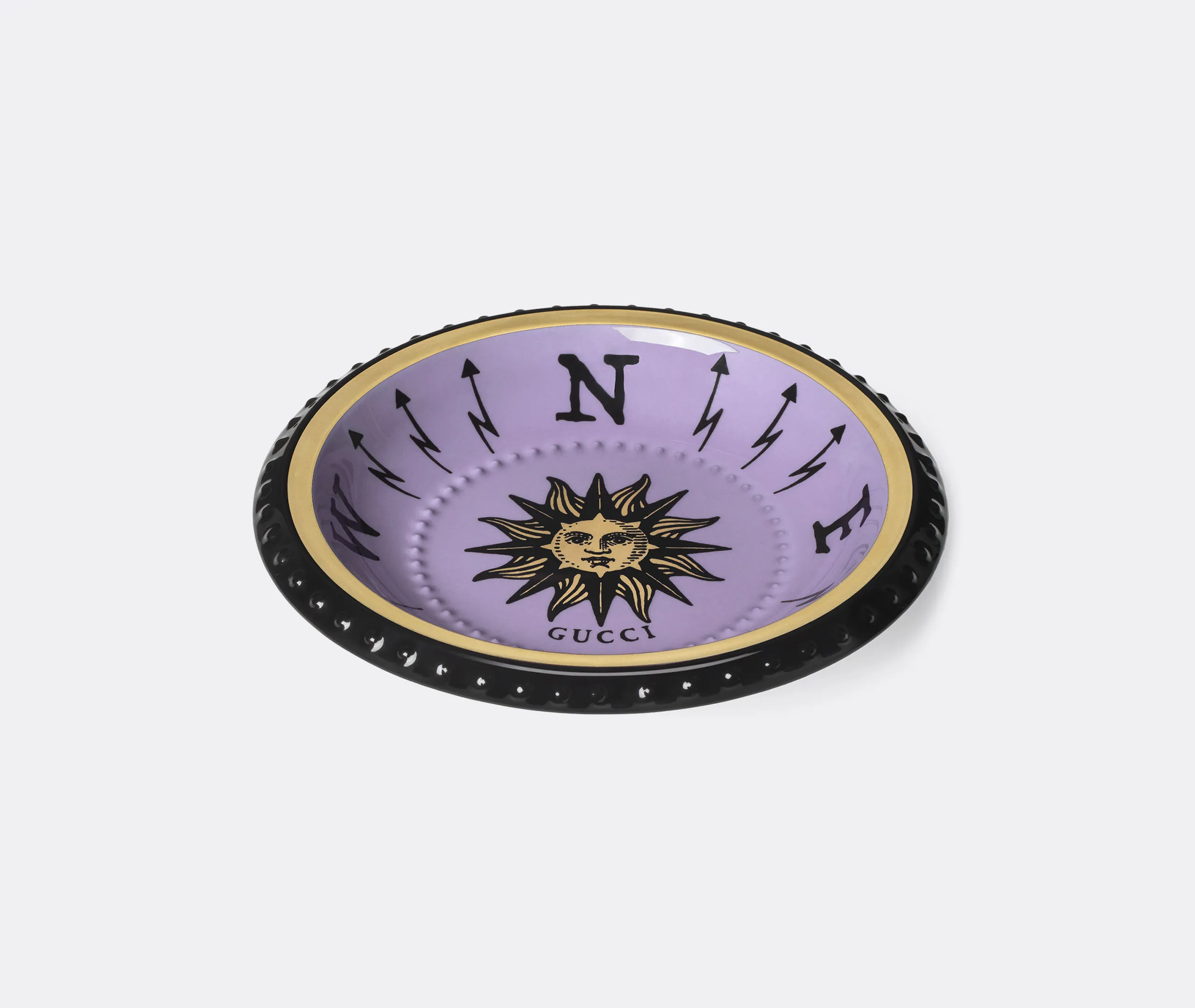 Compass Trinket Tray - Dark Pink