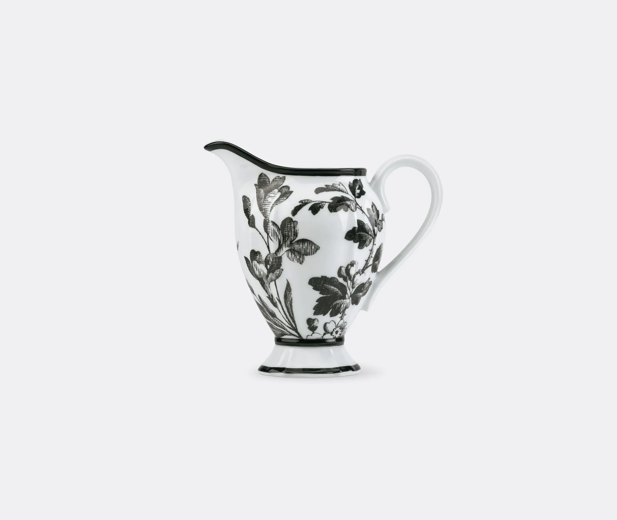 Herbarium Milk Jug - Black, Porcelain image