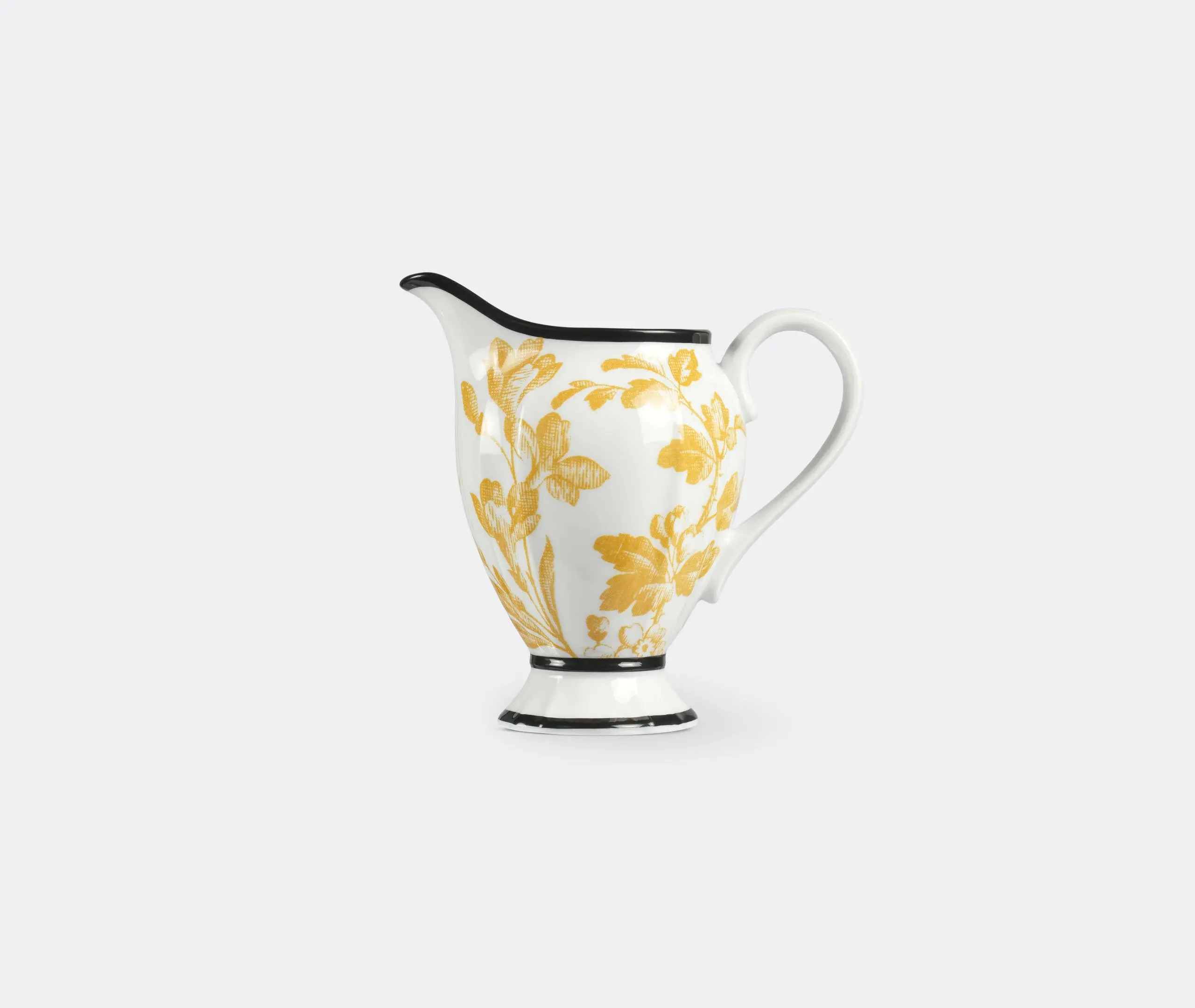 Herbarium Milk Jug - Yellow, Porcelain