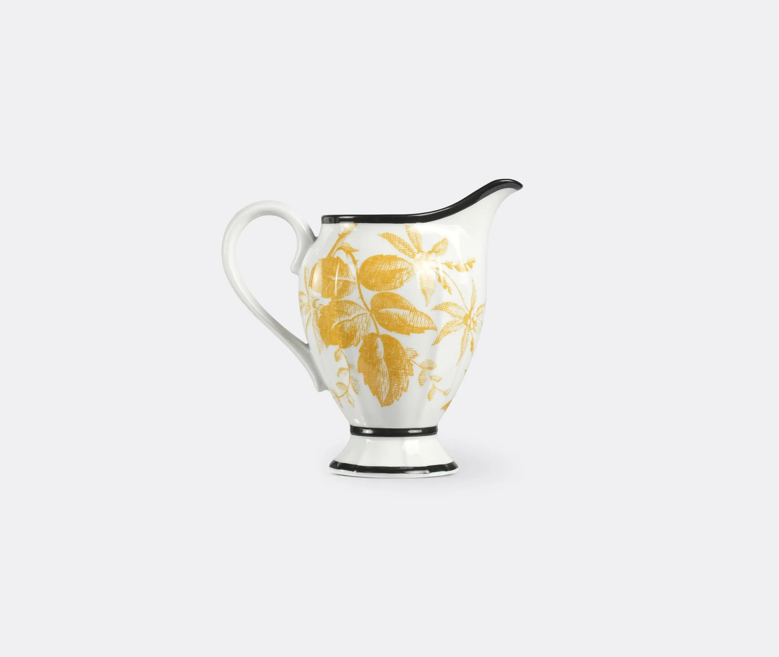 Herbarium Milk Jug - Yellow, Porcelain