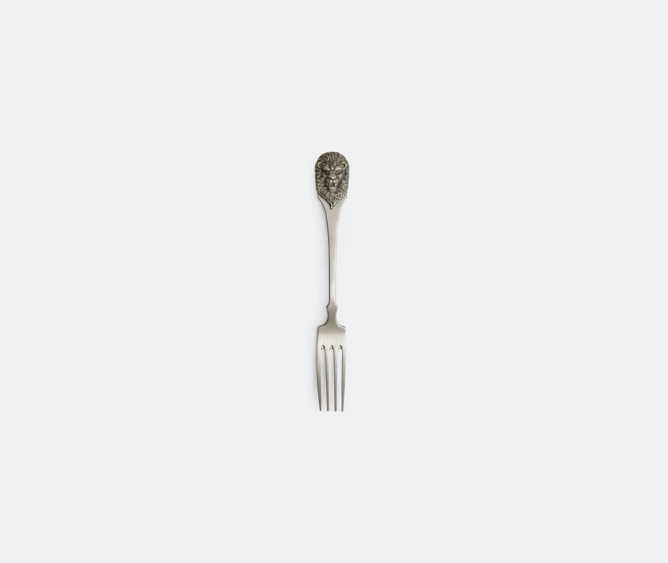 'Lion' Fork Set of Two - Silver, Alpaca Metal product