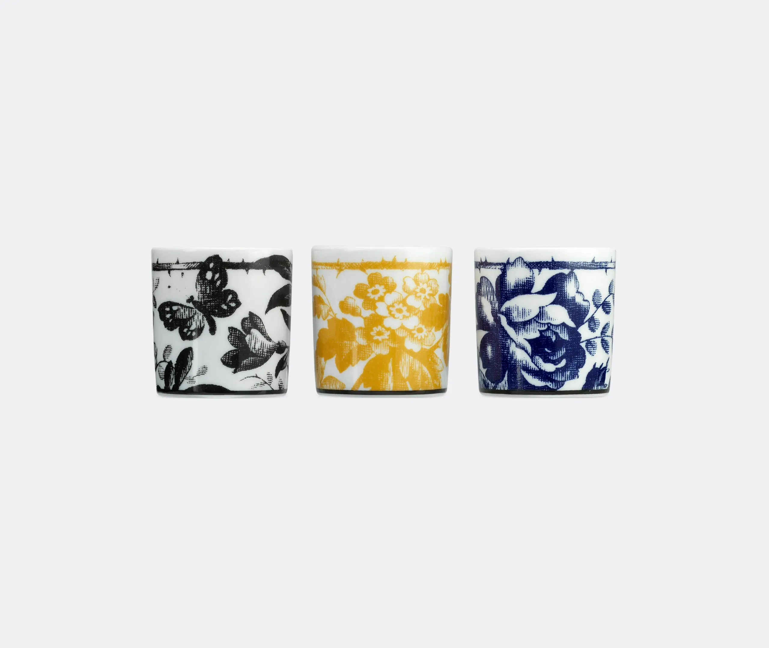 Richard Ginori Herbarium Candle Set of Three - Multicolor
