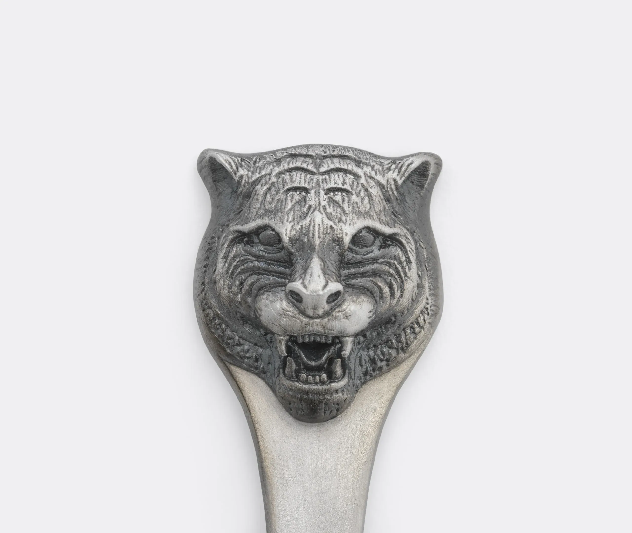 Tiger Dessert Fork Set of Two - Silver, Alpaca Metal alternate view