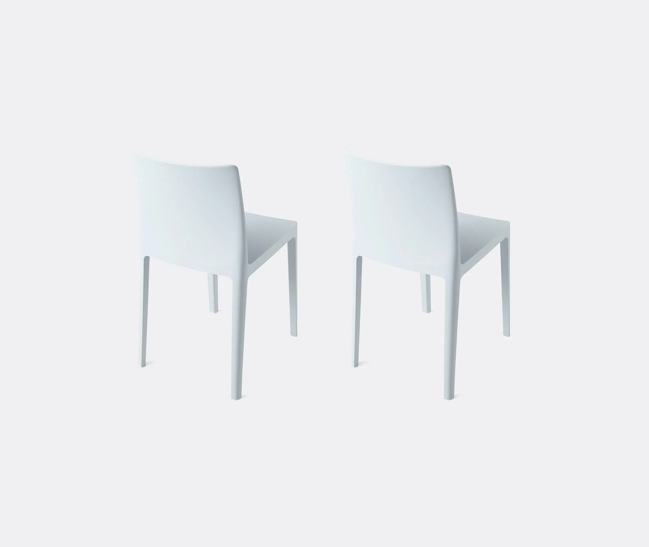2-Piece Chair Set - Grey, Polypropylene