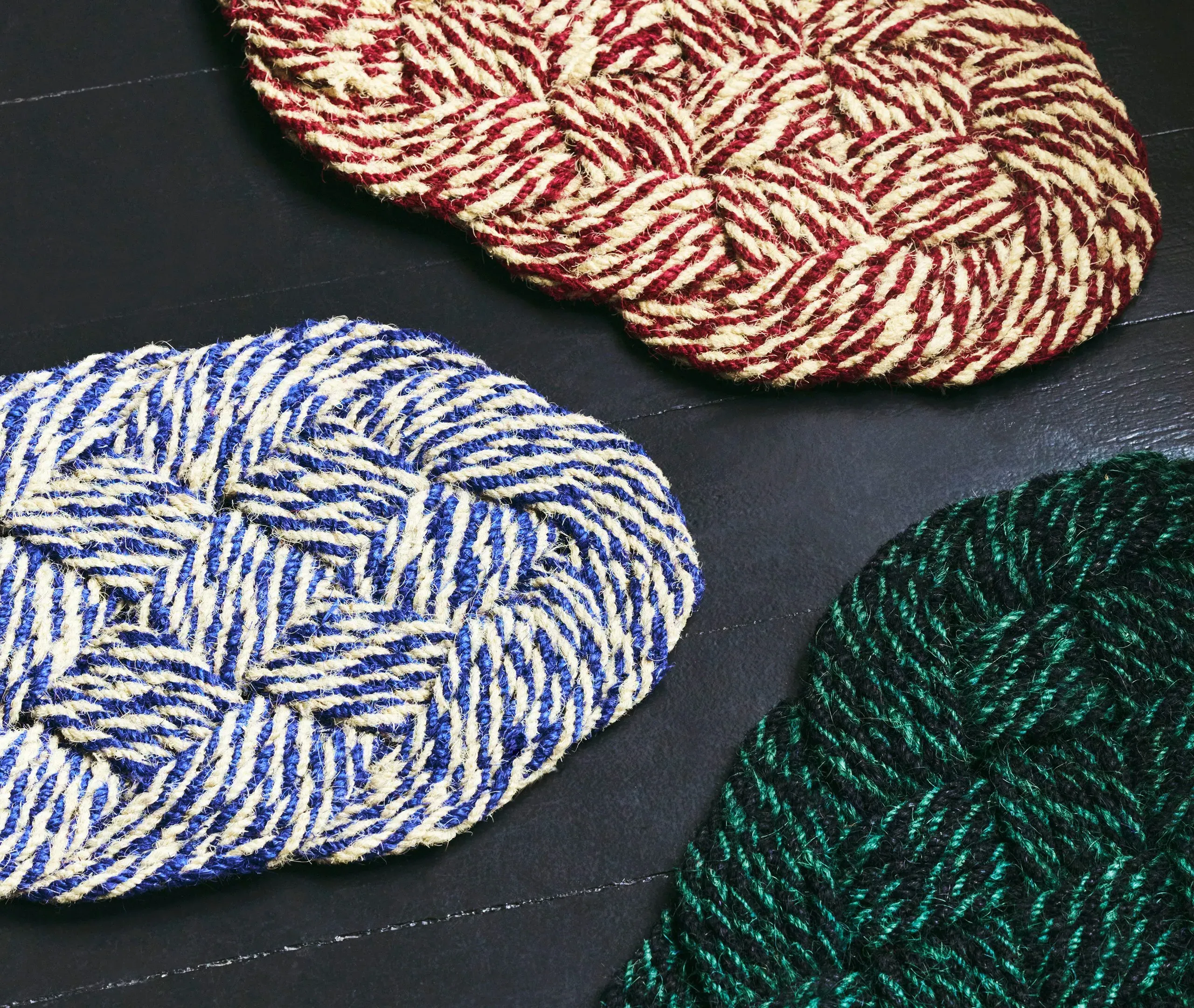 Braided Doormat - Bordeaux, Coir