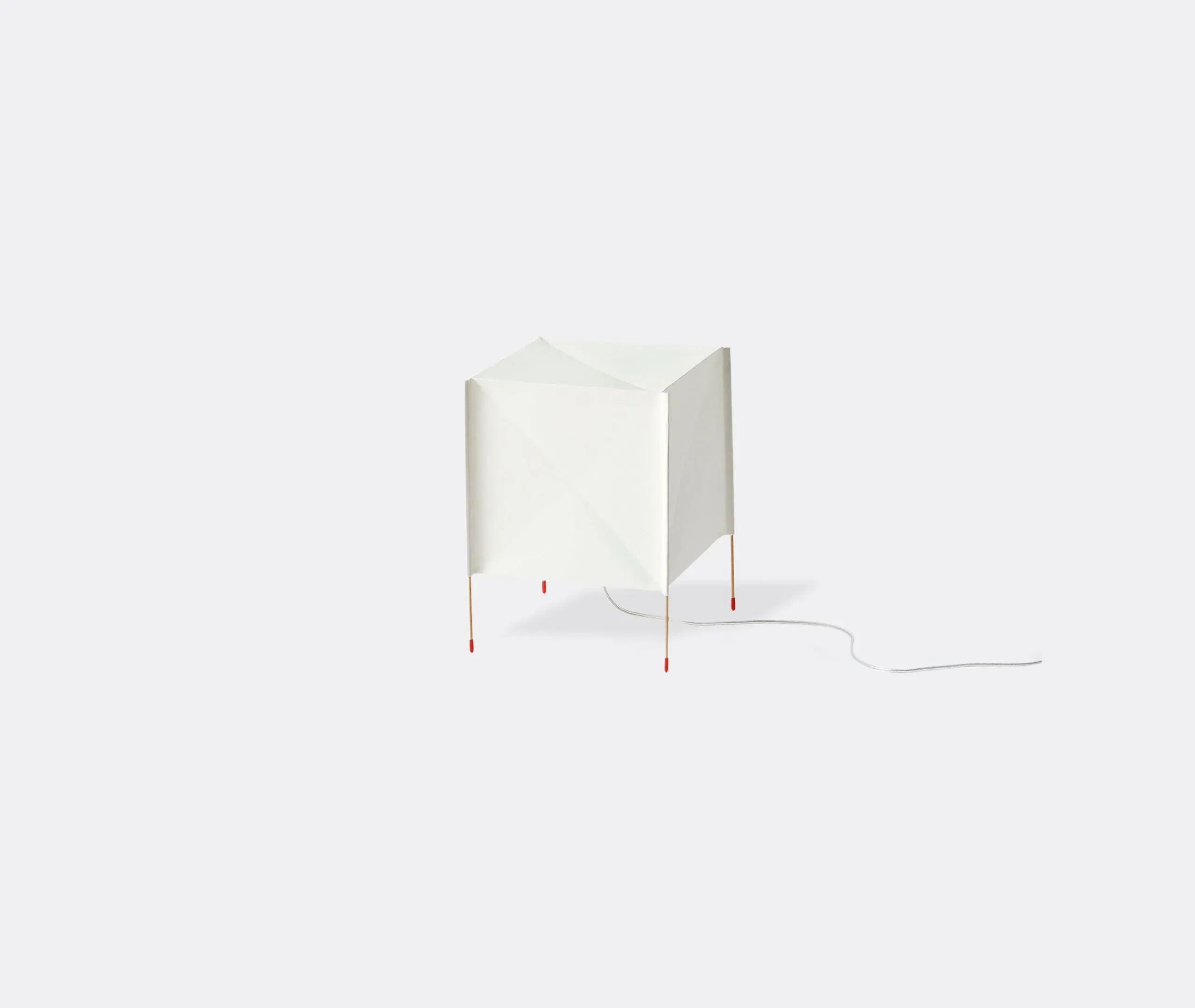 Cube Table Lamp with EU Plug - White image
