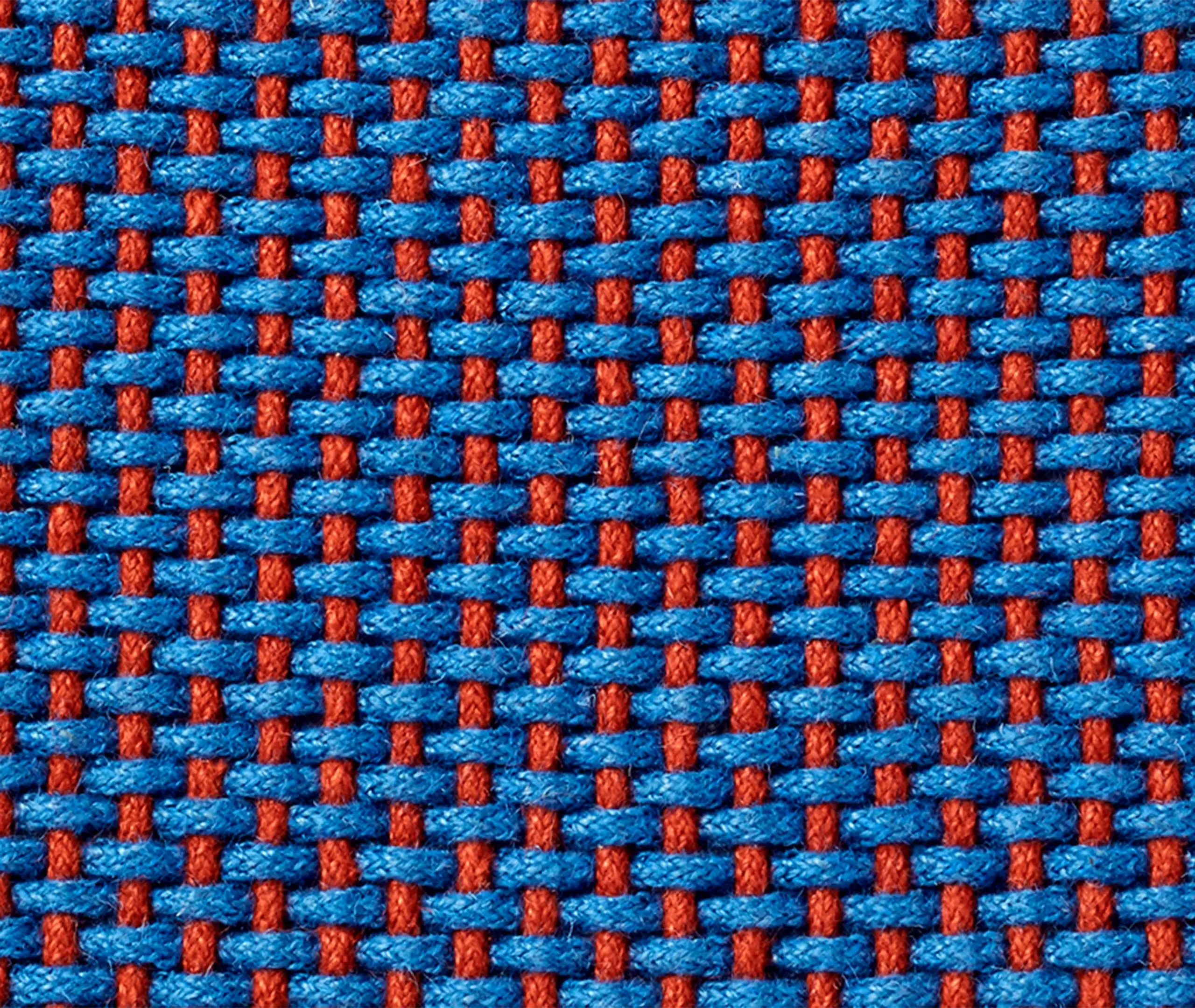 Door Mat Two-Tone Woven - Blue, Jute