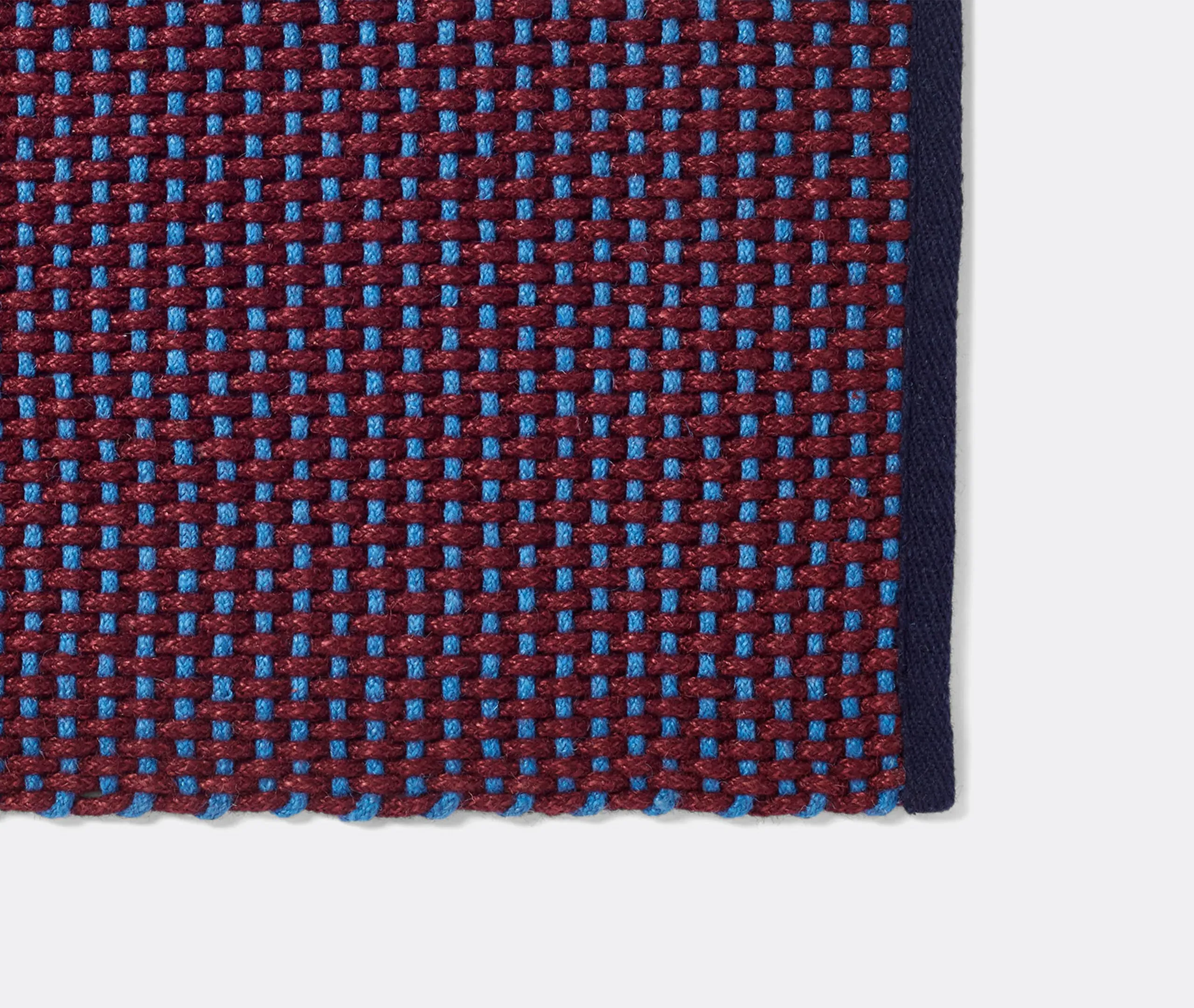 Door Mat Two-Tone Woven - Burgundy, Jute