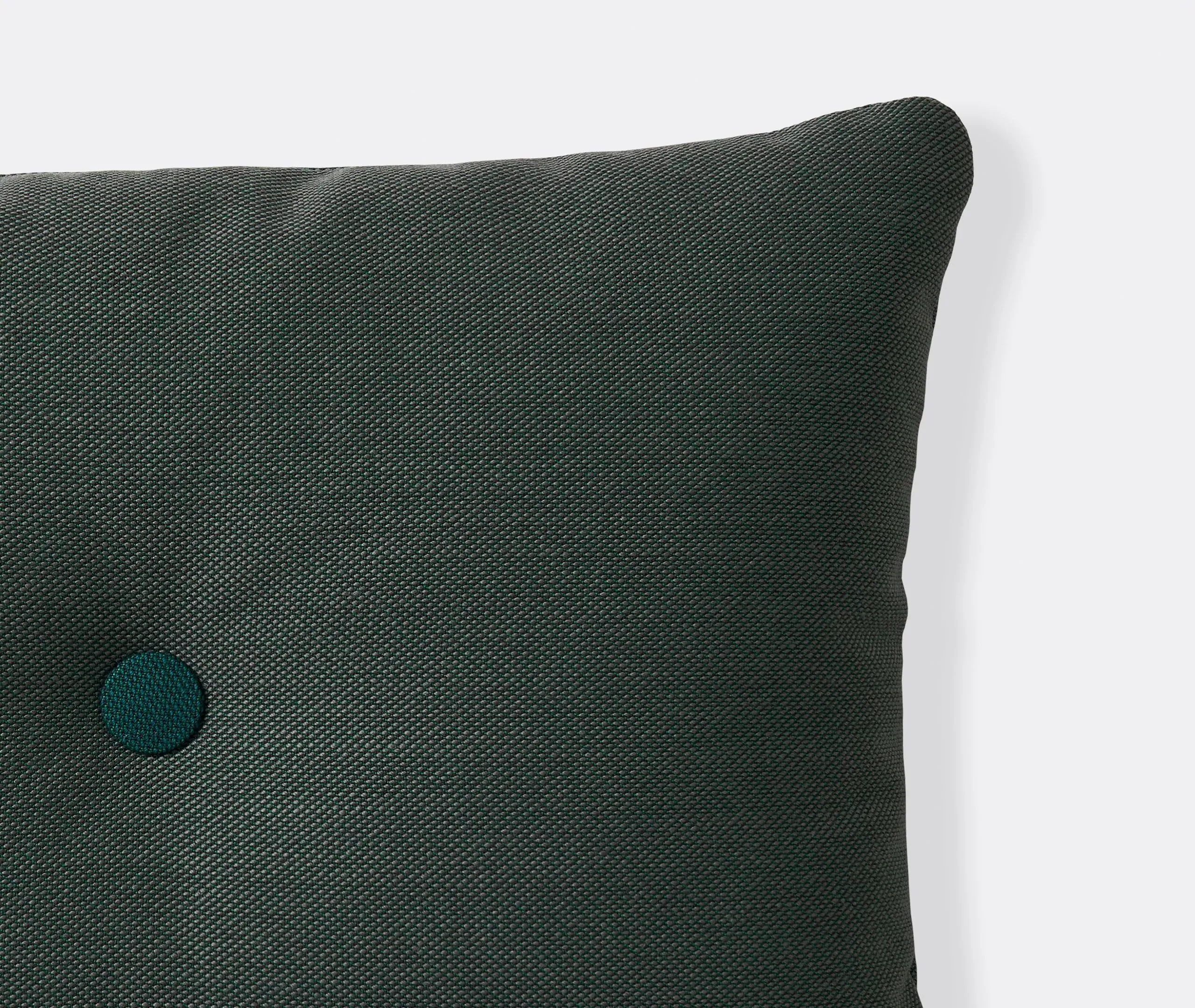 Dot Cushion with Button Detail - Green