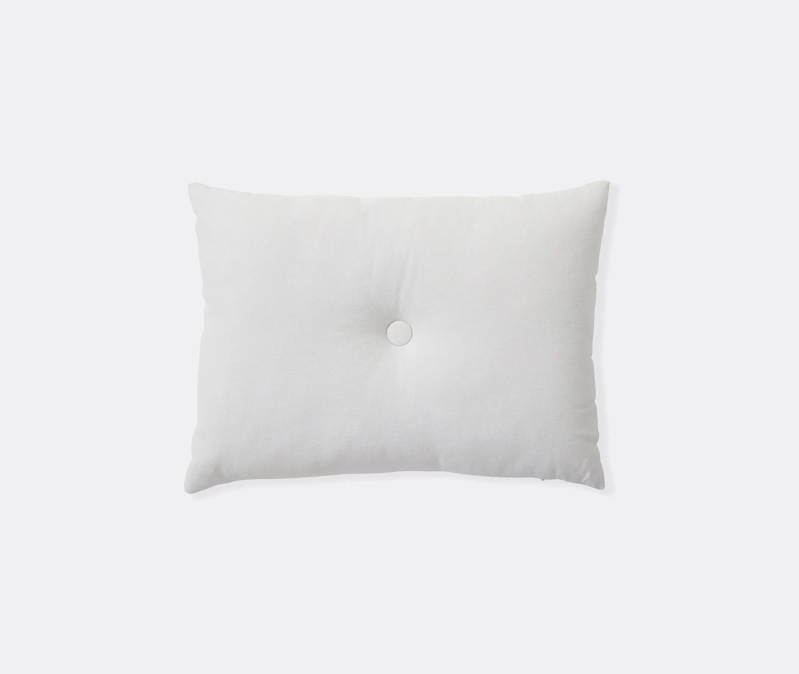 Dot Cushion with Button Detail - Light Grey