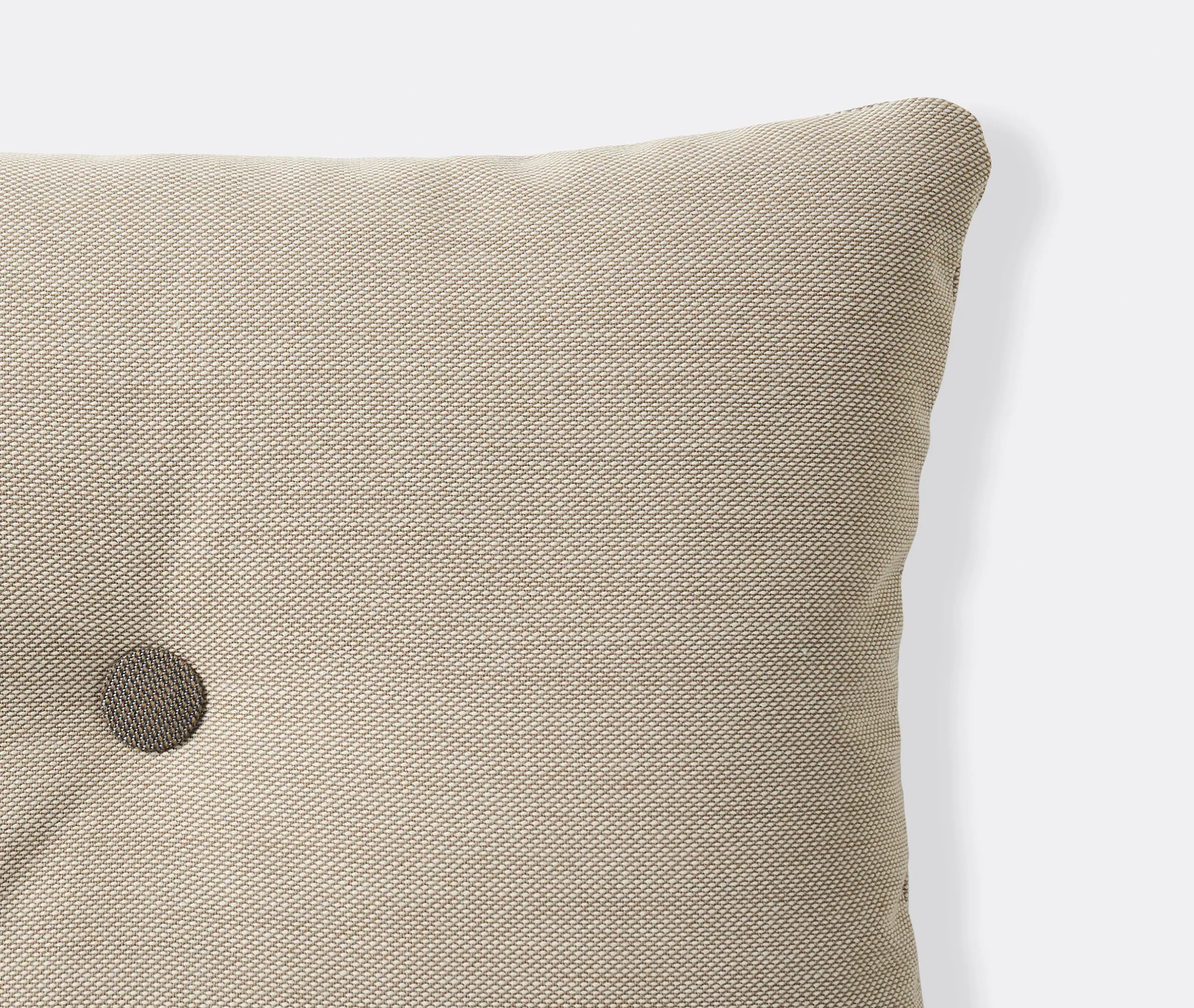 Dot Cushion with Button Detail - Sand