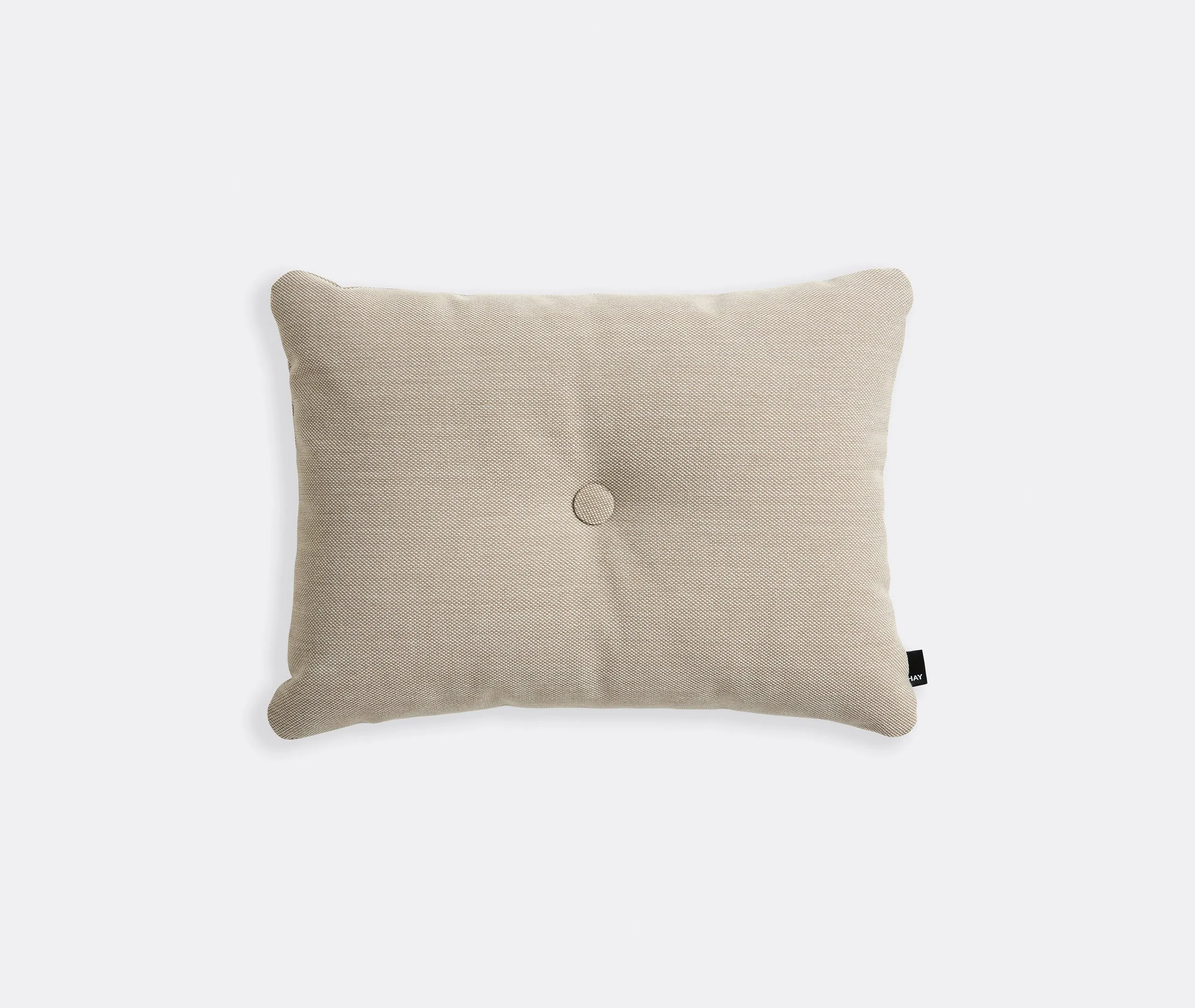 Dot Cushion with Button Detail - Sand