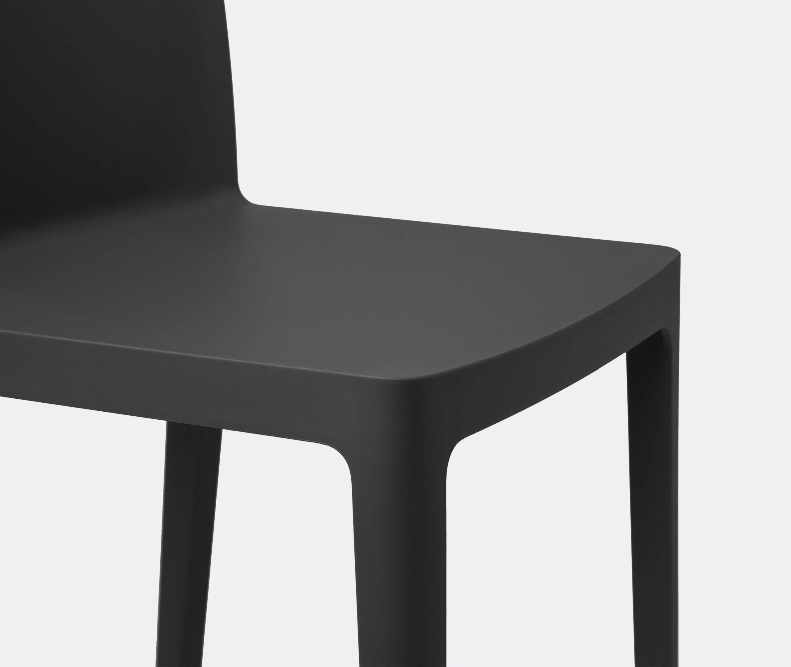 Elementaire Chair Set of Two - Anthracite, Polypropylene