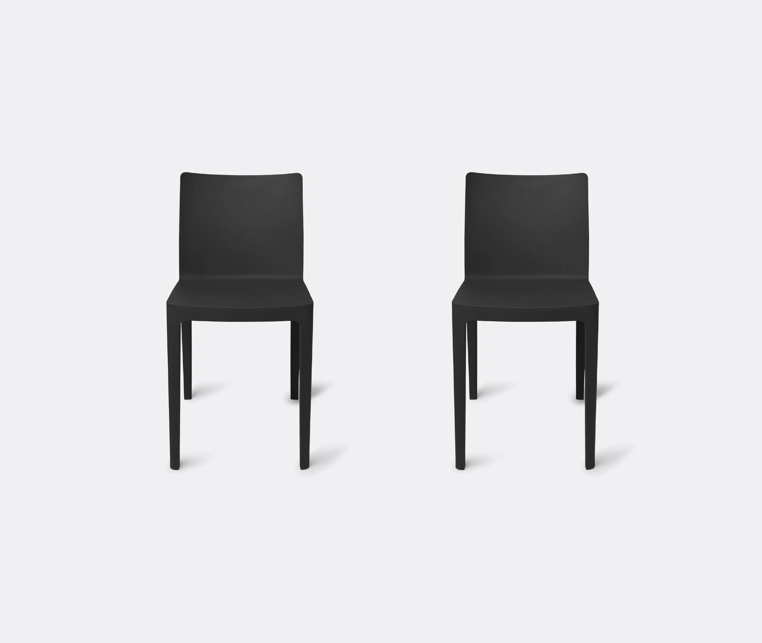 Elementaire Chair Set of Two - Anthracite, Polypropylene image
