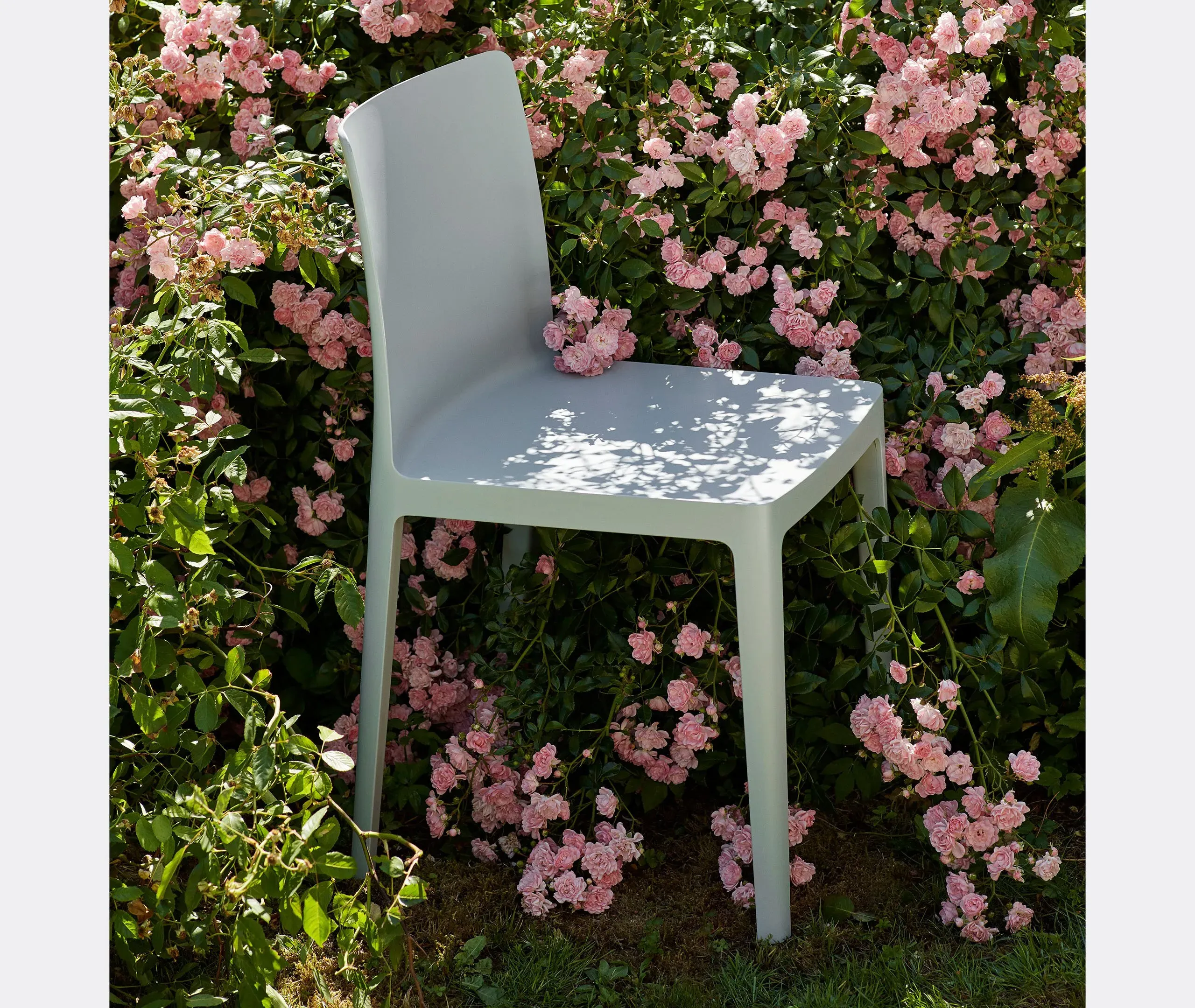 Elementaire Chair Set of Two - Grey, Polypropylene