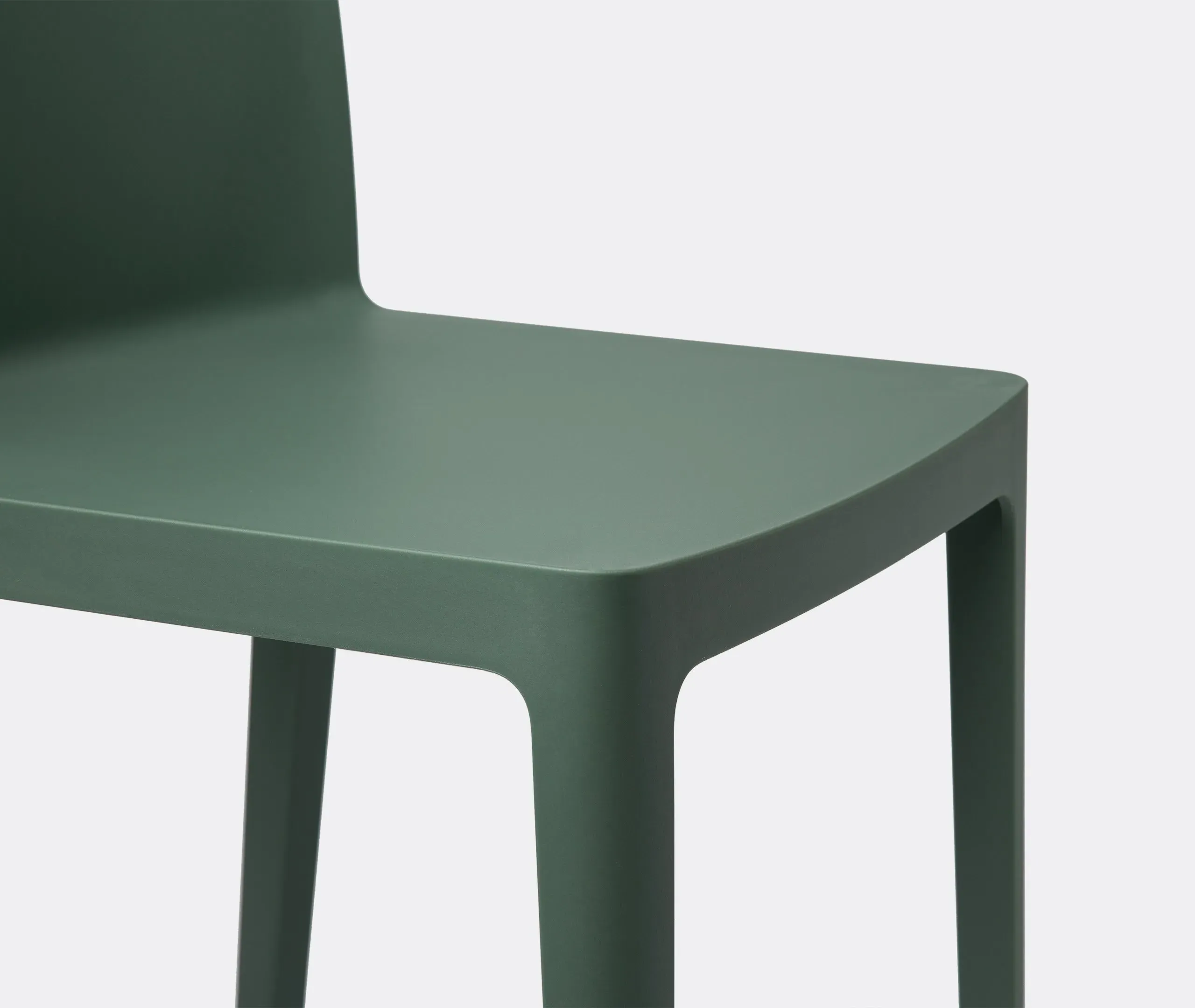 Elementaire Chair Set of Two - Olive, Polypropylene