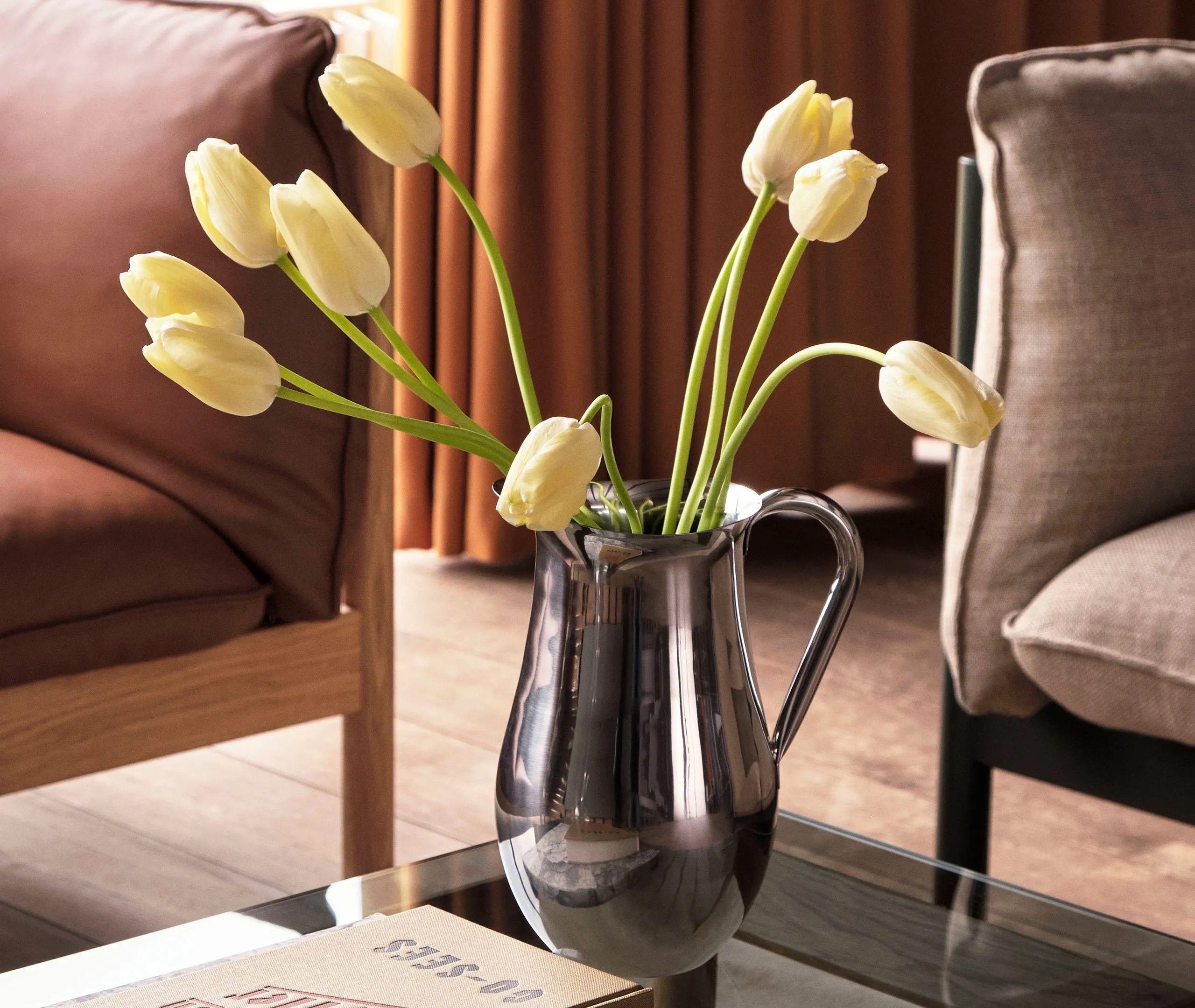 Indian Steel Pitcher No.2 - Silver, Stainless Steel