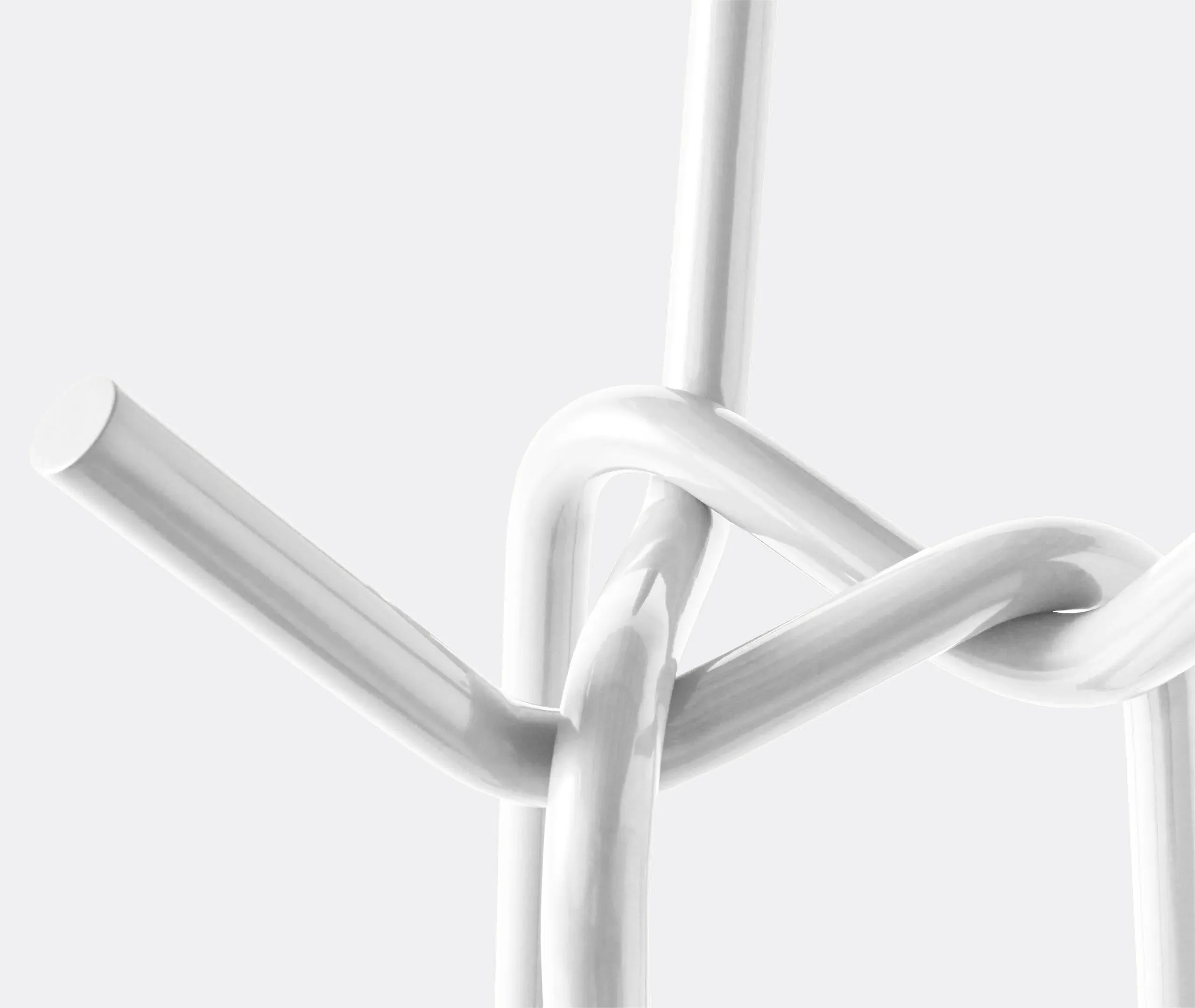 Knit Stand Coat Rack - White, Steel alternate view