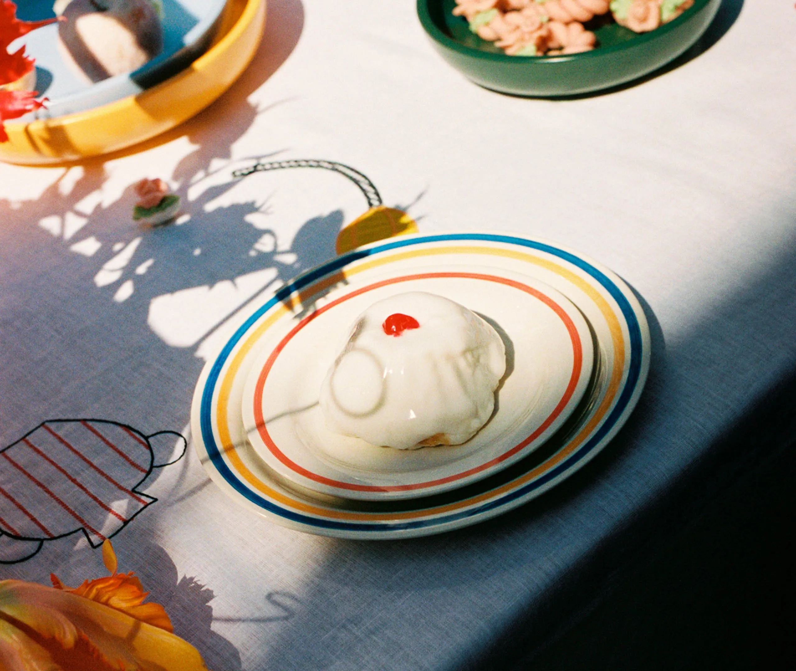 Large Plate Set of Two - Multicolor, Porcelain