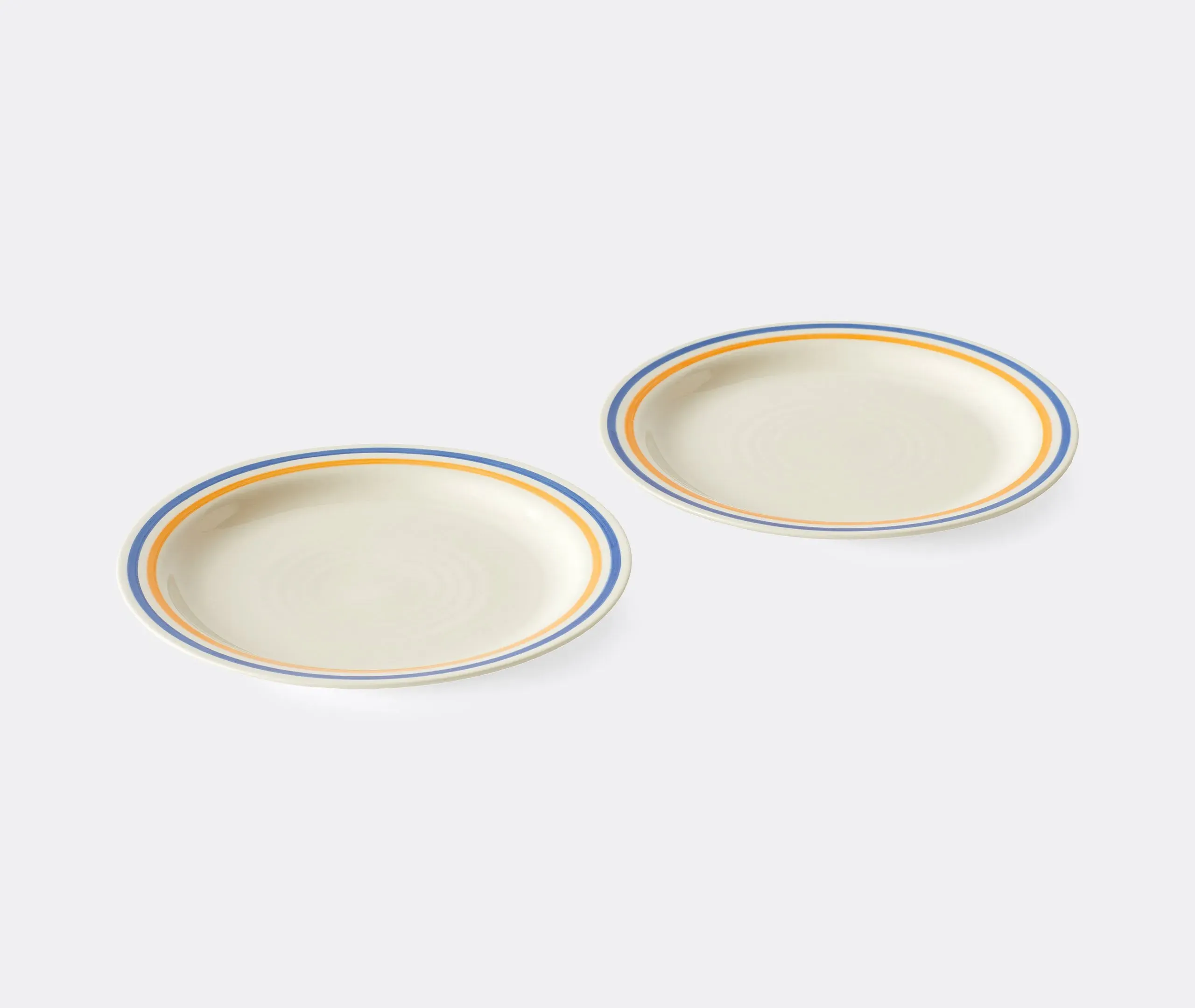 Large Plate Set of Two - Multicolor, Porcelain