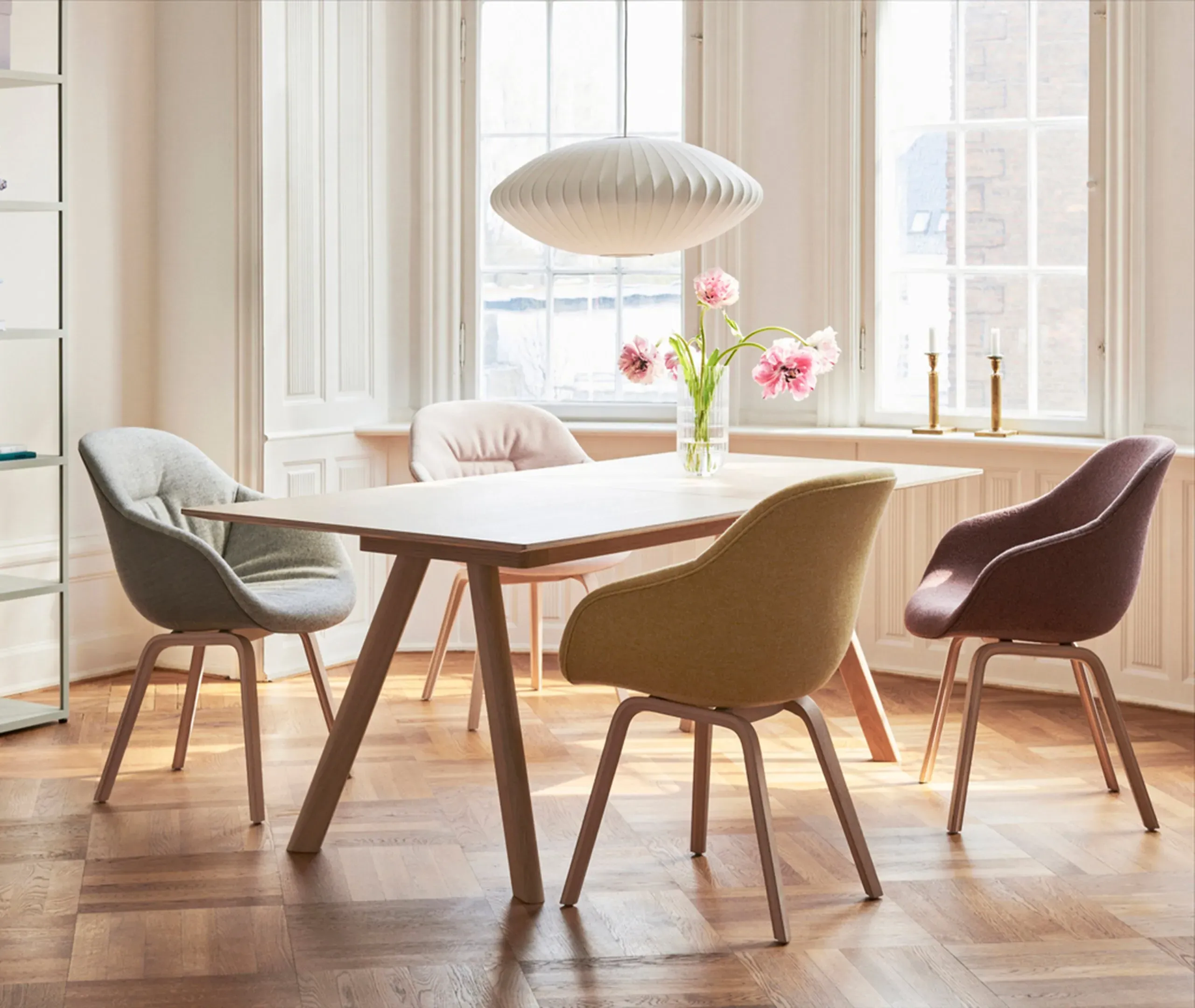 Large Saucer Pendant Light - White